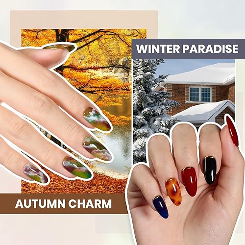 Miniatura 2 de Beetles - Kit de esmaltes de uñas en gel semipermanentes con luz UV, 55 colores, 81 piezas, para uso todo el año, con base y superior mate y