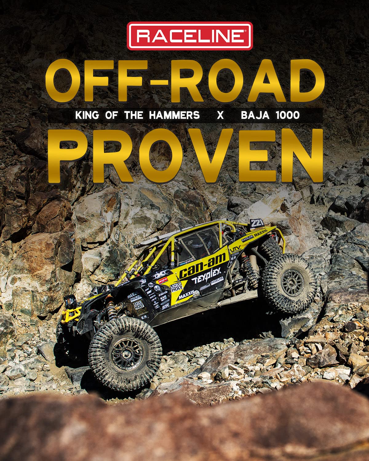 Raceline Wheels A77 MAMBA UTV/ATV Wheel Black Machined Finish 14x7