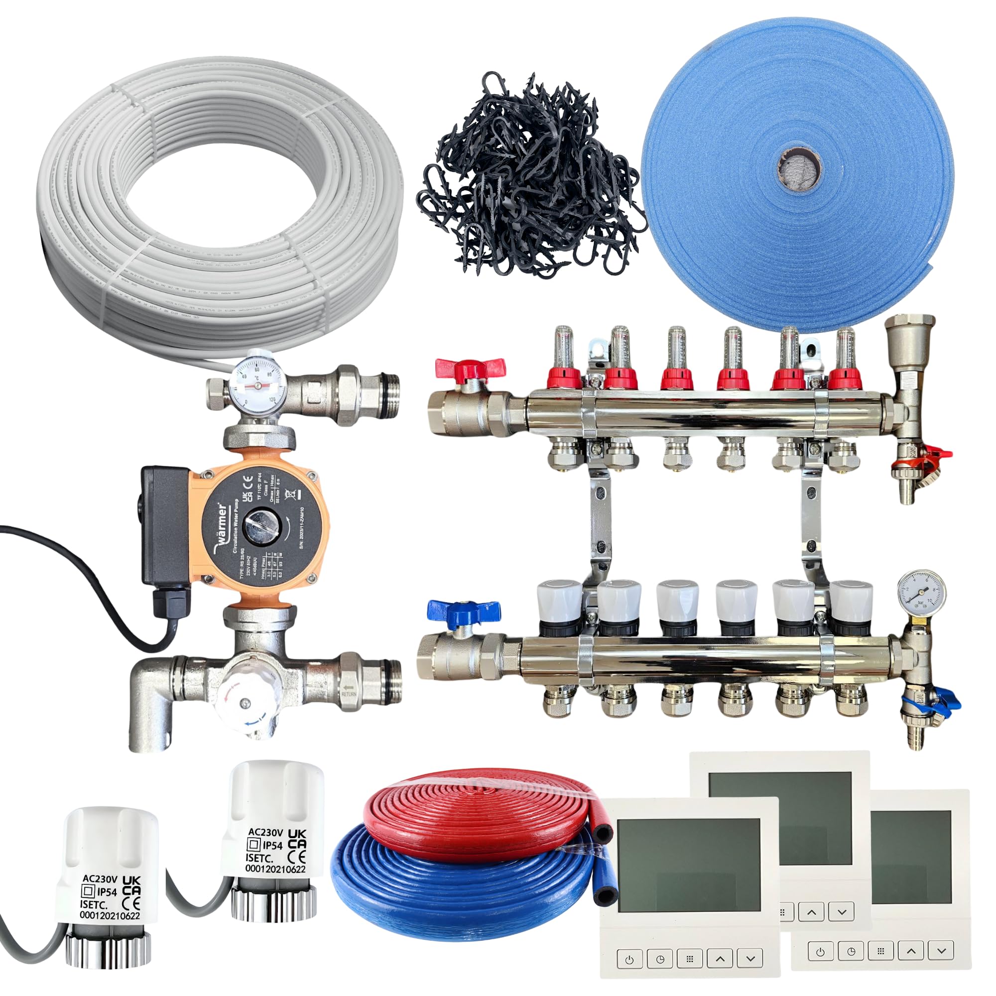 Warmer Wärmer System 80-85Sqm Water Underfloor Heating Kit 3 Room Psw Tradesuppliers Ltd from B&Q