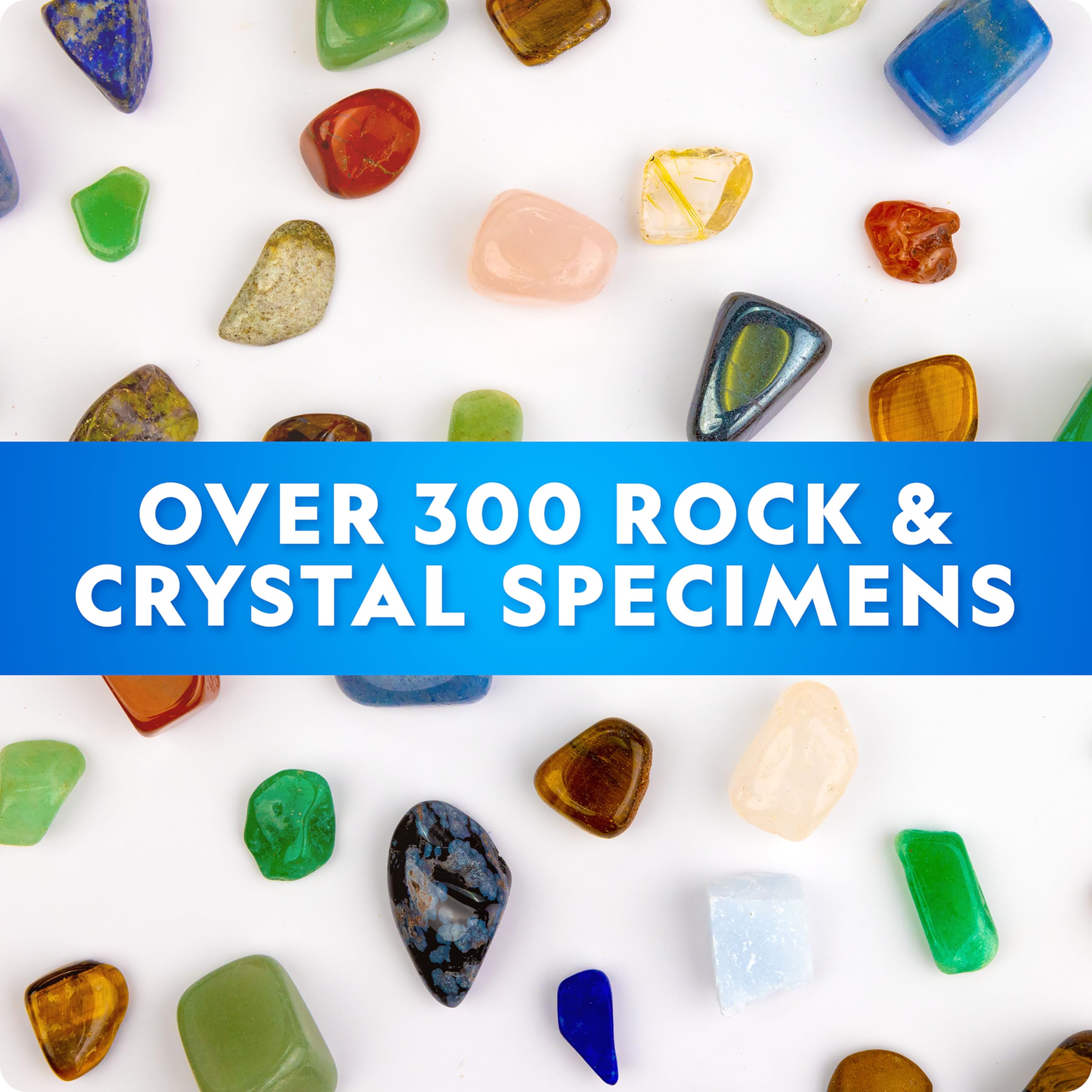 NATIONAL GEOGRAPHIC Rock Collection Box for Kids - 300 Piece Gemstones, Minerals & Crystals Science Kit, Geology Gift for Boys & Girls - Image 4