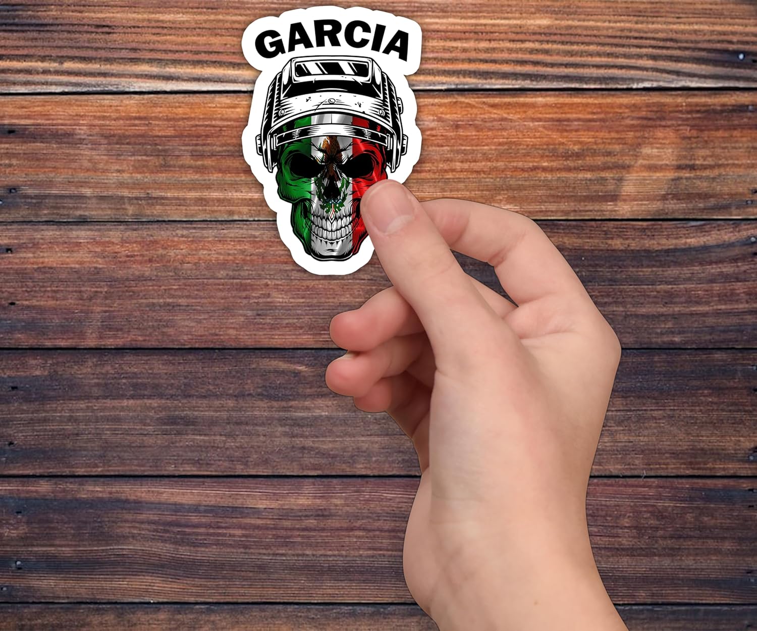 (3Pcs) Personalized Mexican Welder Stickers - Mexican Flag Skull Decals, Hispanic Heritage Welder Art, Custom Name Vinyl for Welding Helmet, Hood, Toolbox, Truck 3”x4”