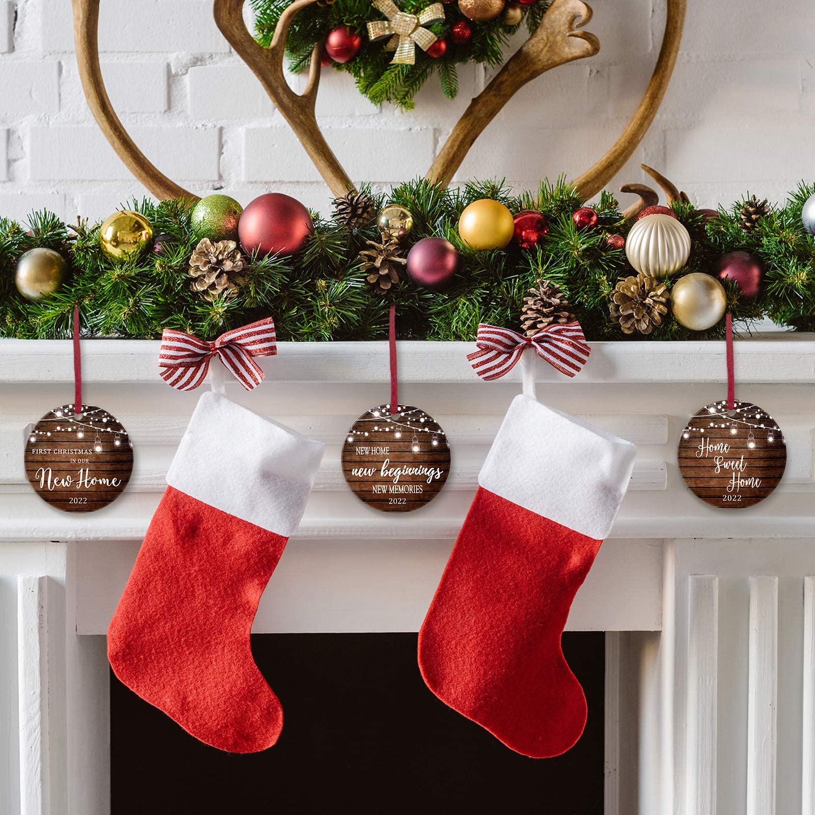 Amazon.com: 3 Pieces Our First Christmas in New Home Ornament 2022, Our  First Christmas Engaged 2022, She Said Yes First Christmas Married Ornaments  (Ceramic, New Home) : Everything Else