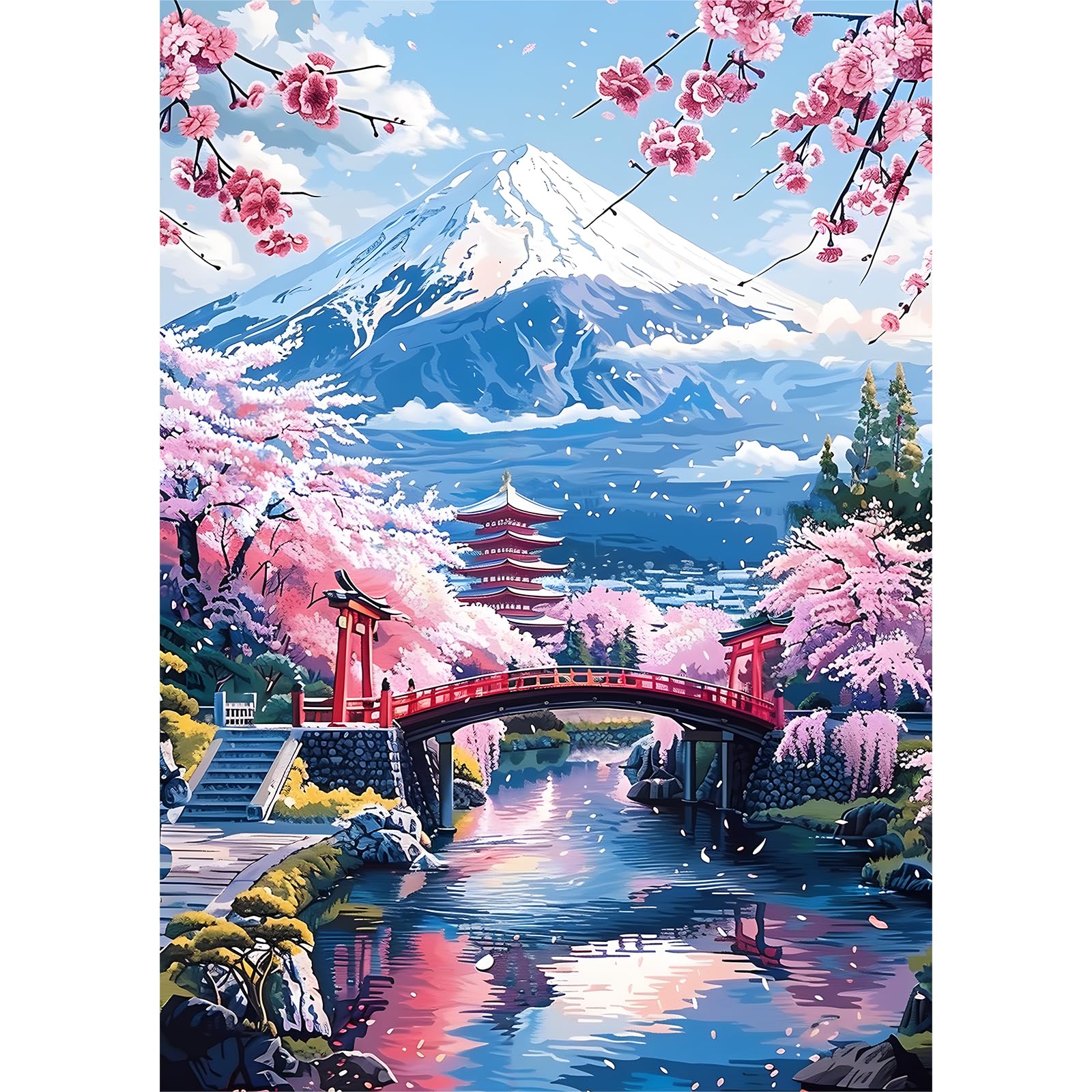 EOBROMD Rose Diamond Painting, 5D DIY Broderie Diamant Painting Kit Complet Vitrail, Peinture Diamant Artisanat Strass Point De Croix Painting Pour