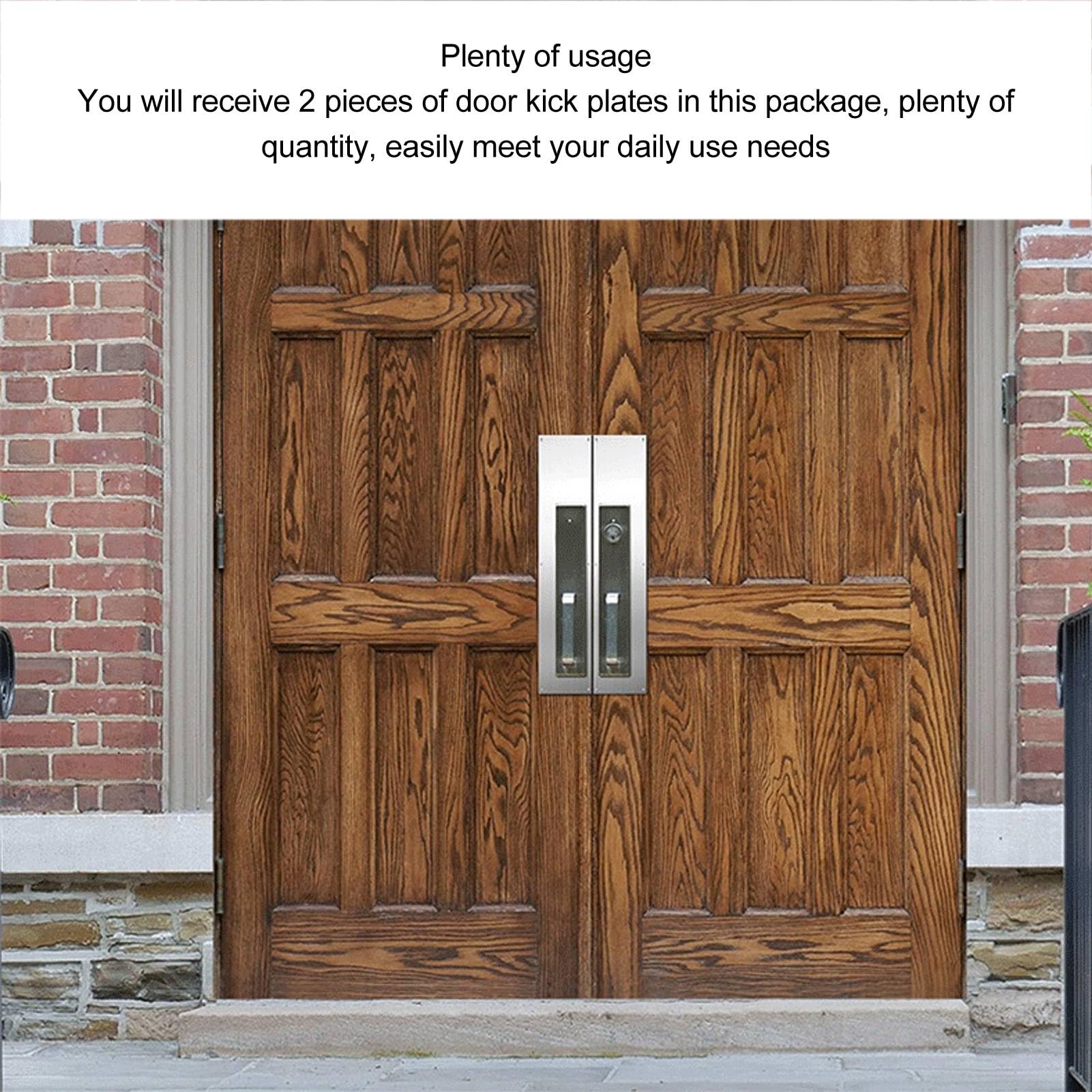 Flat Black 6" X 34" Door Kick Plate: DHF609542