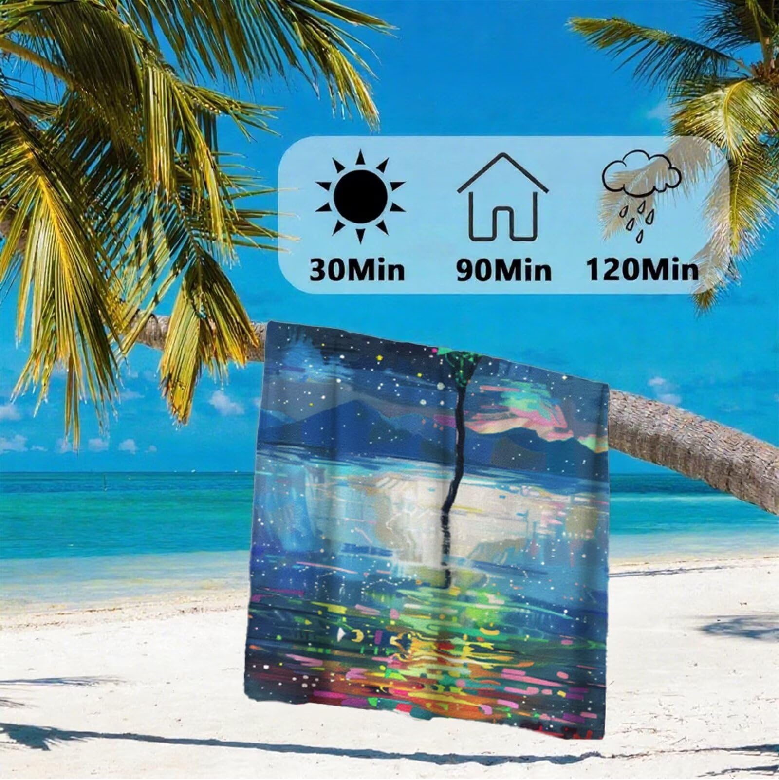 Telo Mare Microfibra 220x100 cm Telo Mare Grande, Asciugamano Palestra Asciugatura Rapida, Stuoia Campeggio Anti-Sabbia, Morbido, Assorbente, con Borsa Portaoggetti, Accessori Campeggio, Regalo Y2-720
