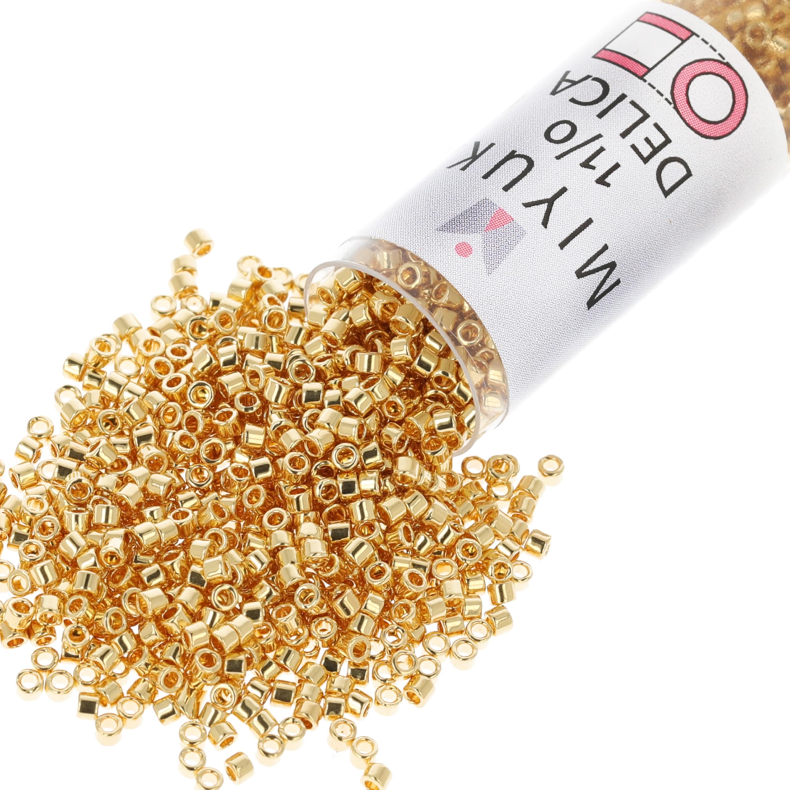 Miyuki DB-031 Delica Seed Beads 11/0 24K Gold Plated