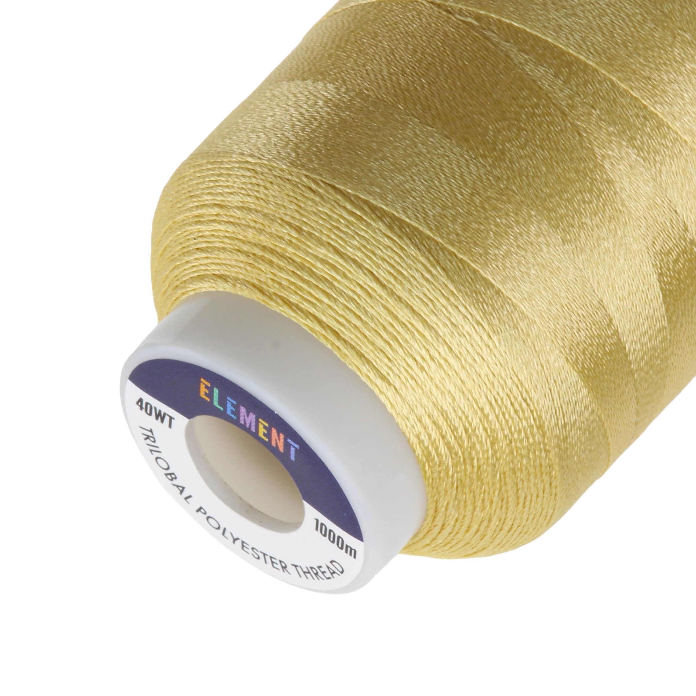 Element Thread Club 40wt Machine Embroidery Polyester Thread | 1000m (1049yd) | Glossy | Golden Wheat