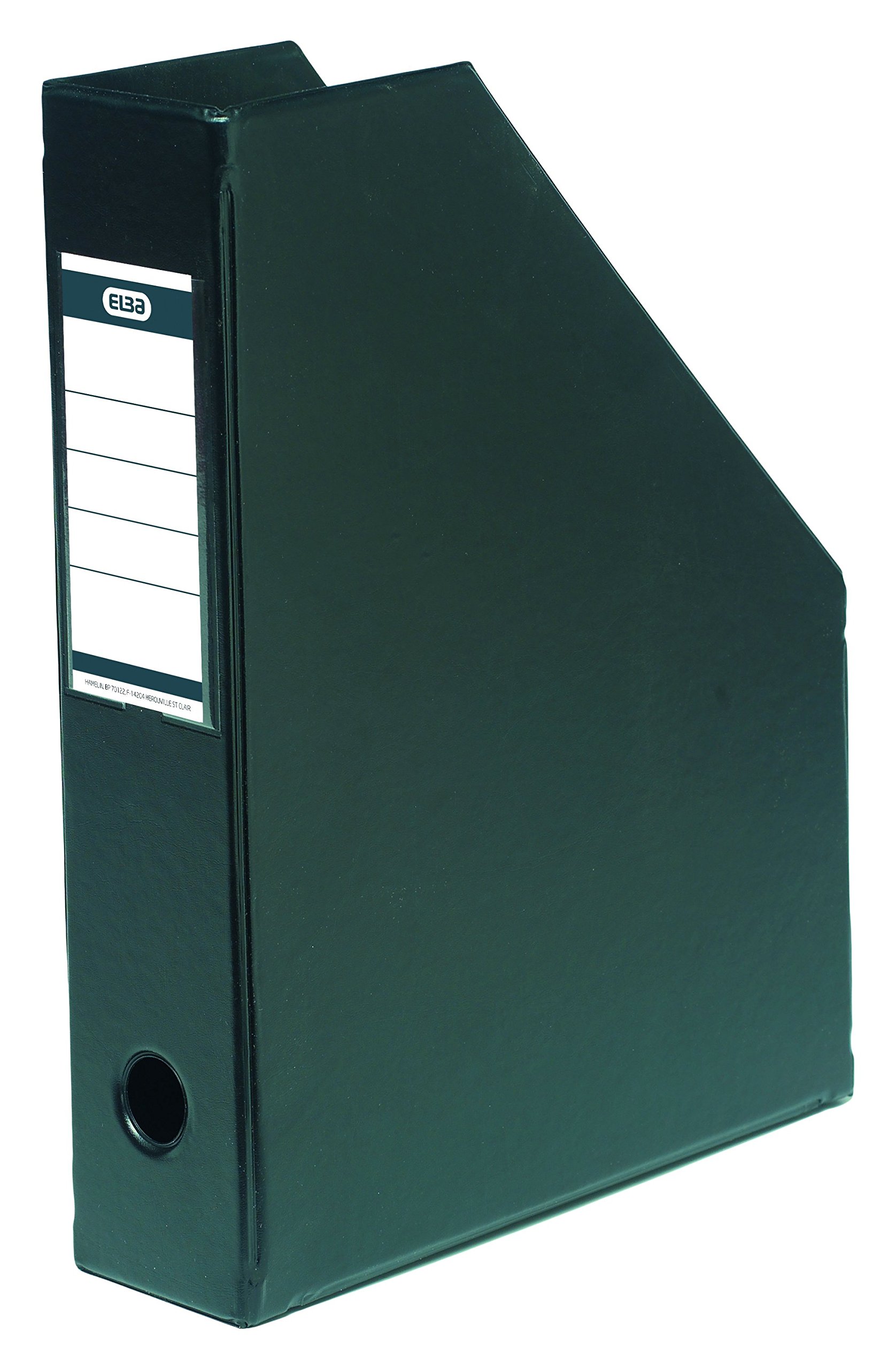 ELBA Stehsammler MyColour, 5 Stück, DIN A4, PVC, 7 cm breit, schwarz