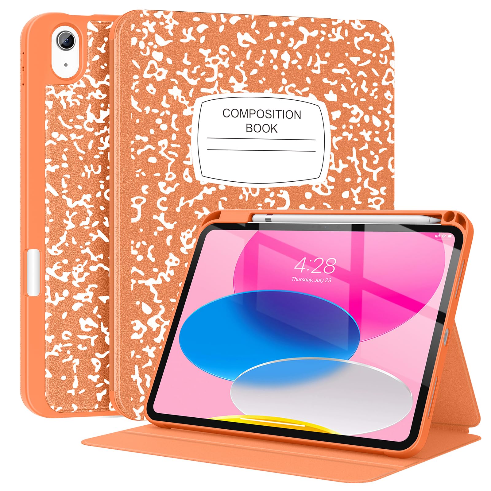 Supveco Case for iPad (A16) 11th Generation 11 inch (2025),iPad 10th Generation 10.9 inch (2022) with Pencil Holder-[Auto Wake/Sleep],Premium Folio