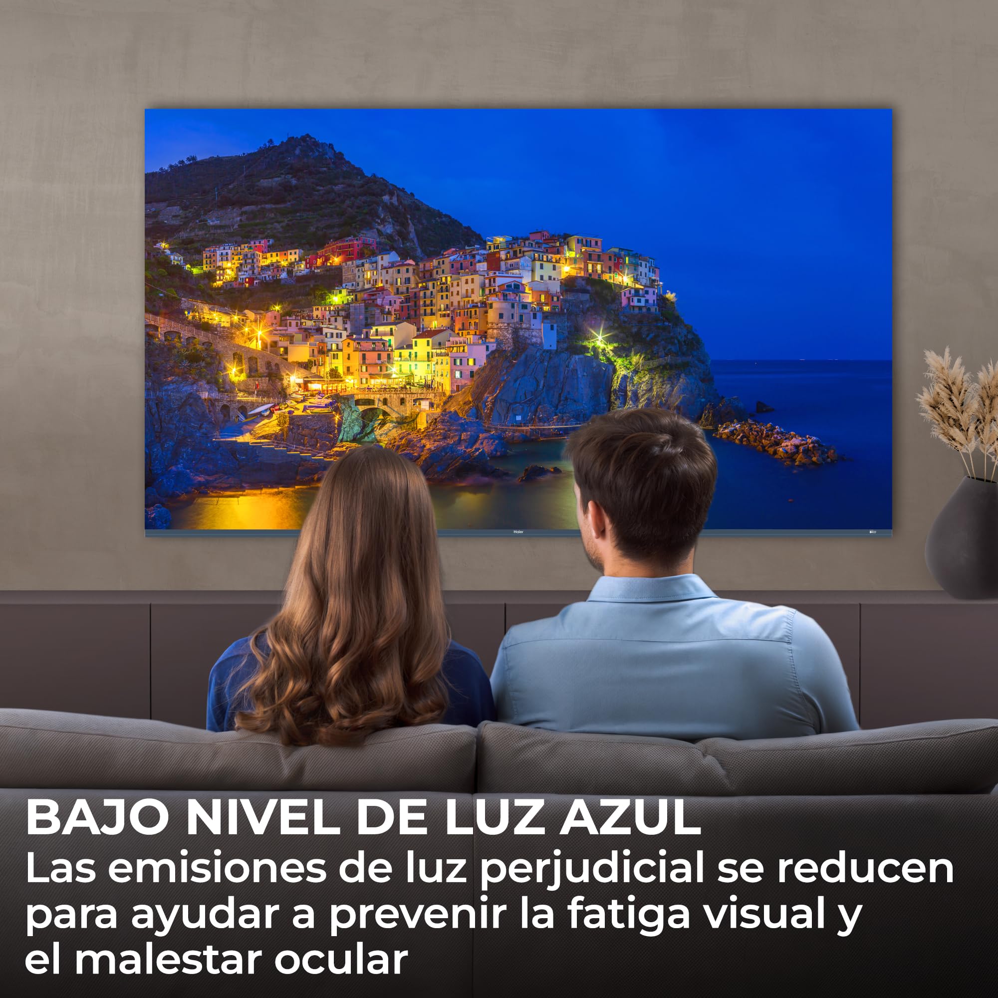 Haier K85 4K UHD 55" H55K85GUX, Smart TV con Google TV, Chromecast, Dolby Audio, HDR10, MEMC, AI Picture Quality, Bluetooth 5.1, Gaming Accelerator 120Hz, USB 2.0 x 2, DBX TV, HDMI 2.1 x 4 [2026]