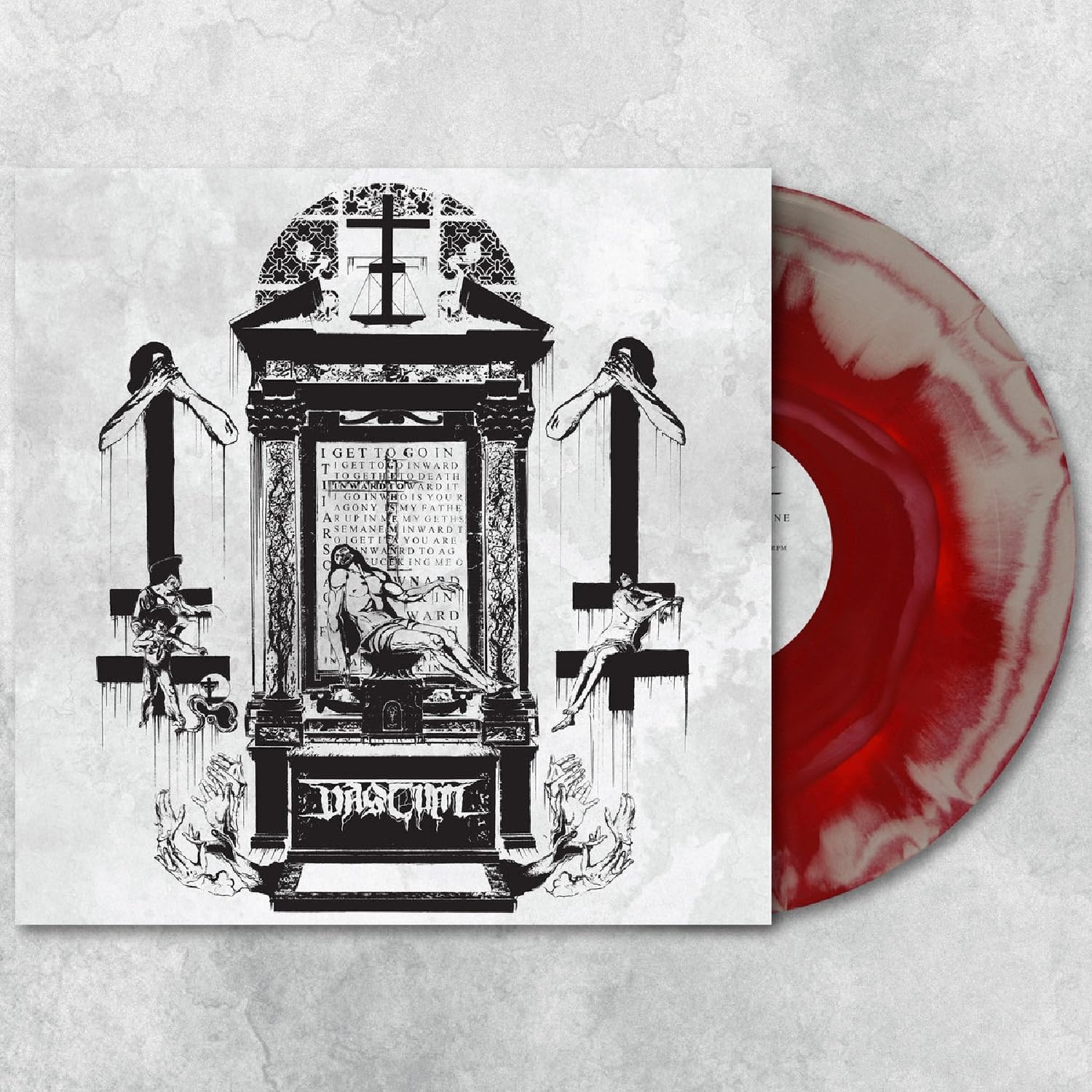 Inward To Gethsemane - Blood Red/Silver por Vastum — capa do álbum