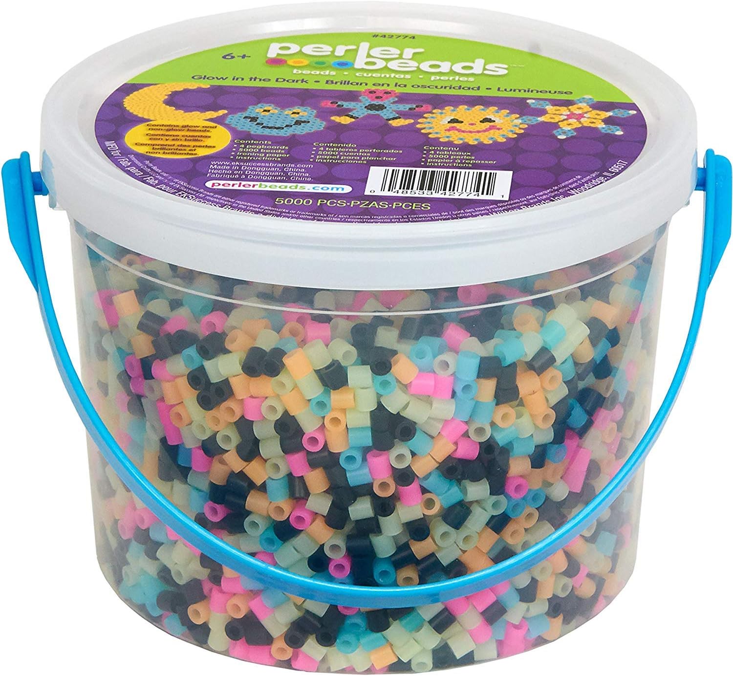 Perler 42774 Glow in The Dark Activity Bucket 2 Pack