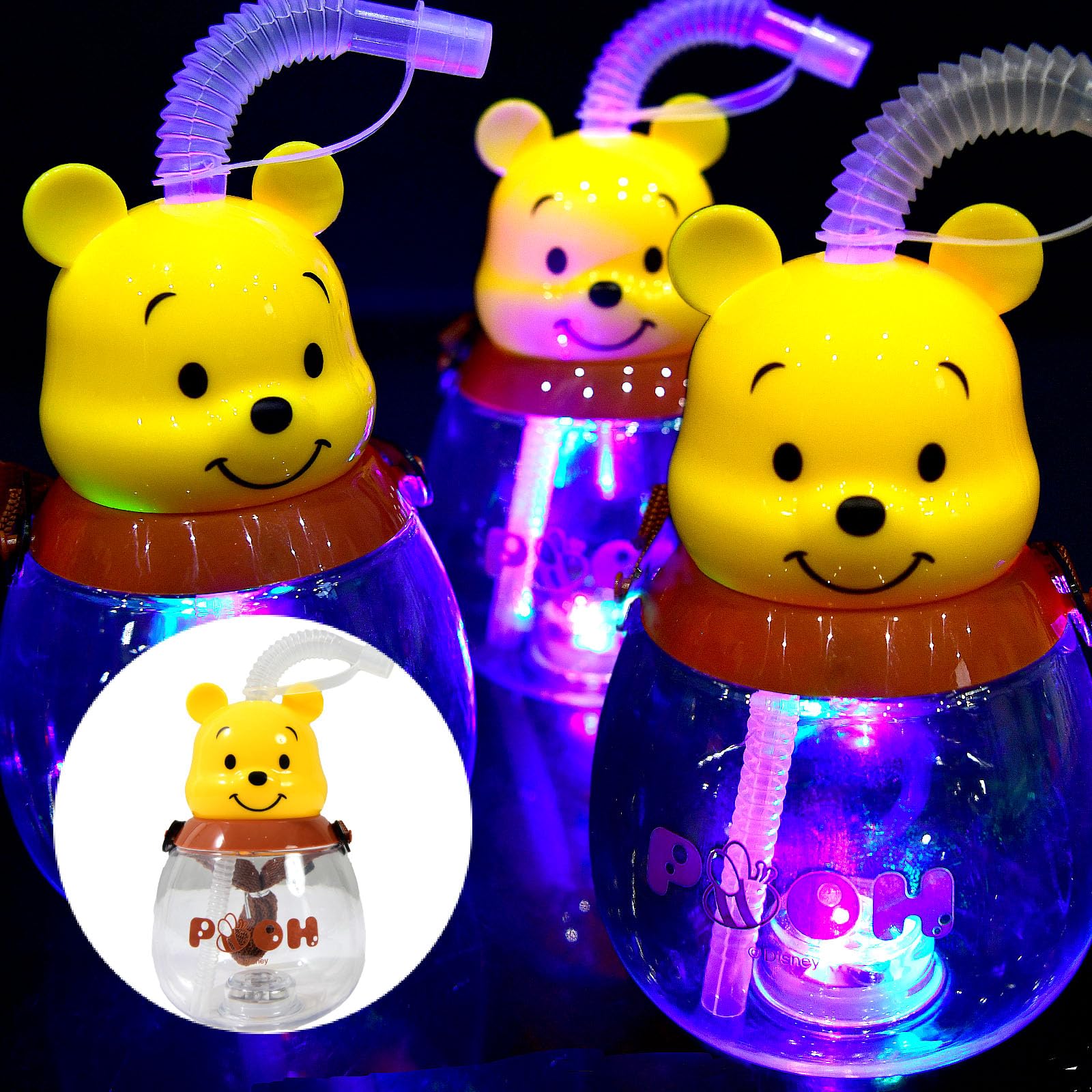 Amazon.co.jp: 6個セット 光る くまのプーさん ポットボトル 500ml