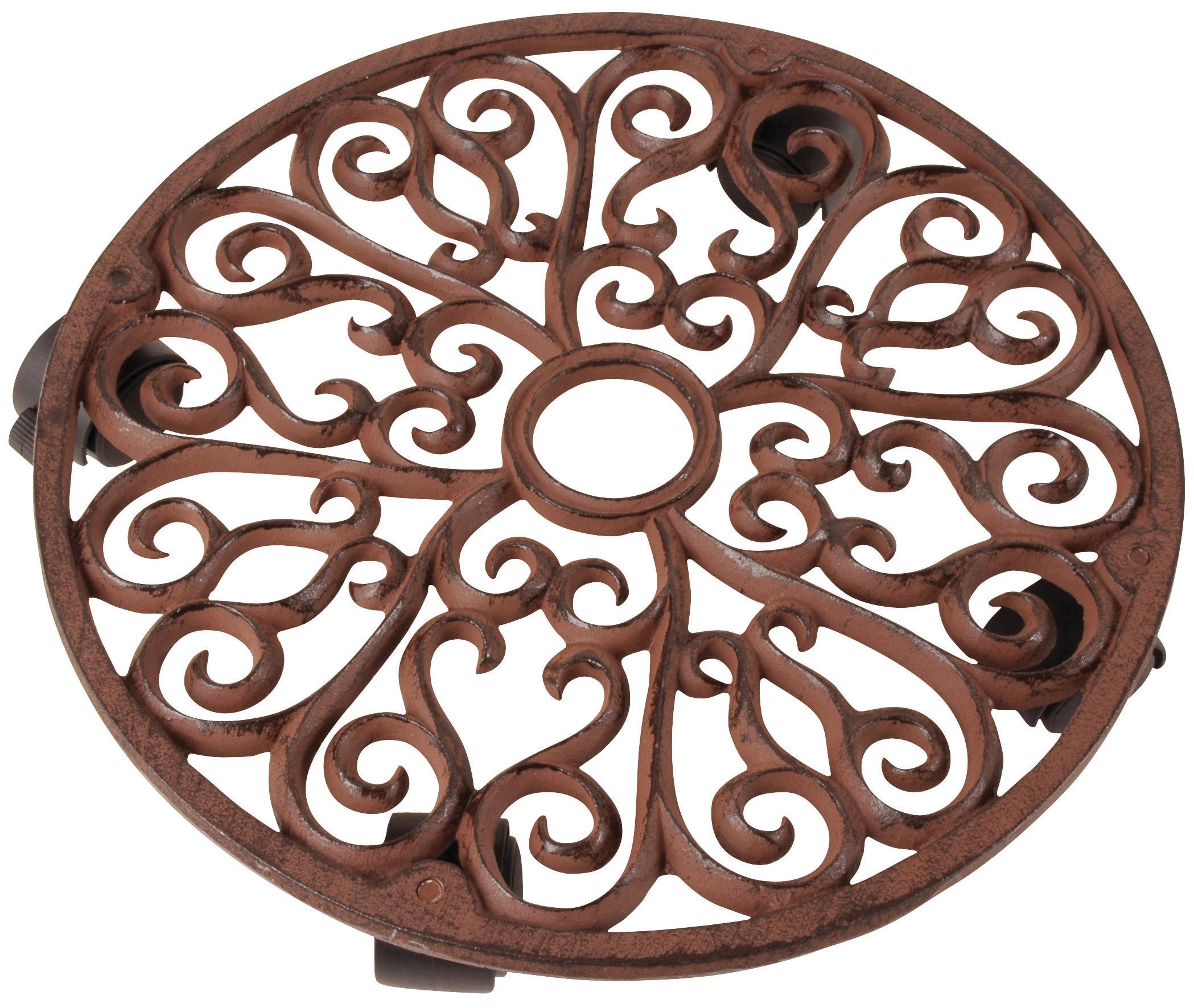 Esschert Design Planttrolley Round L Cast Iron