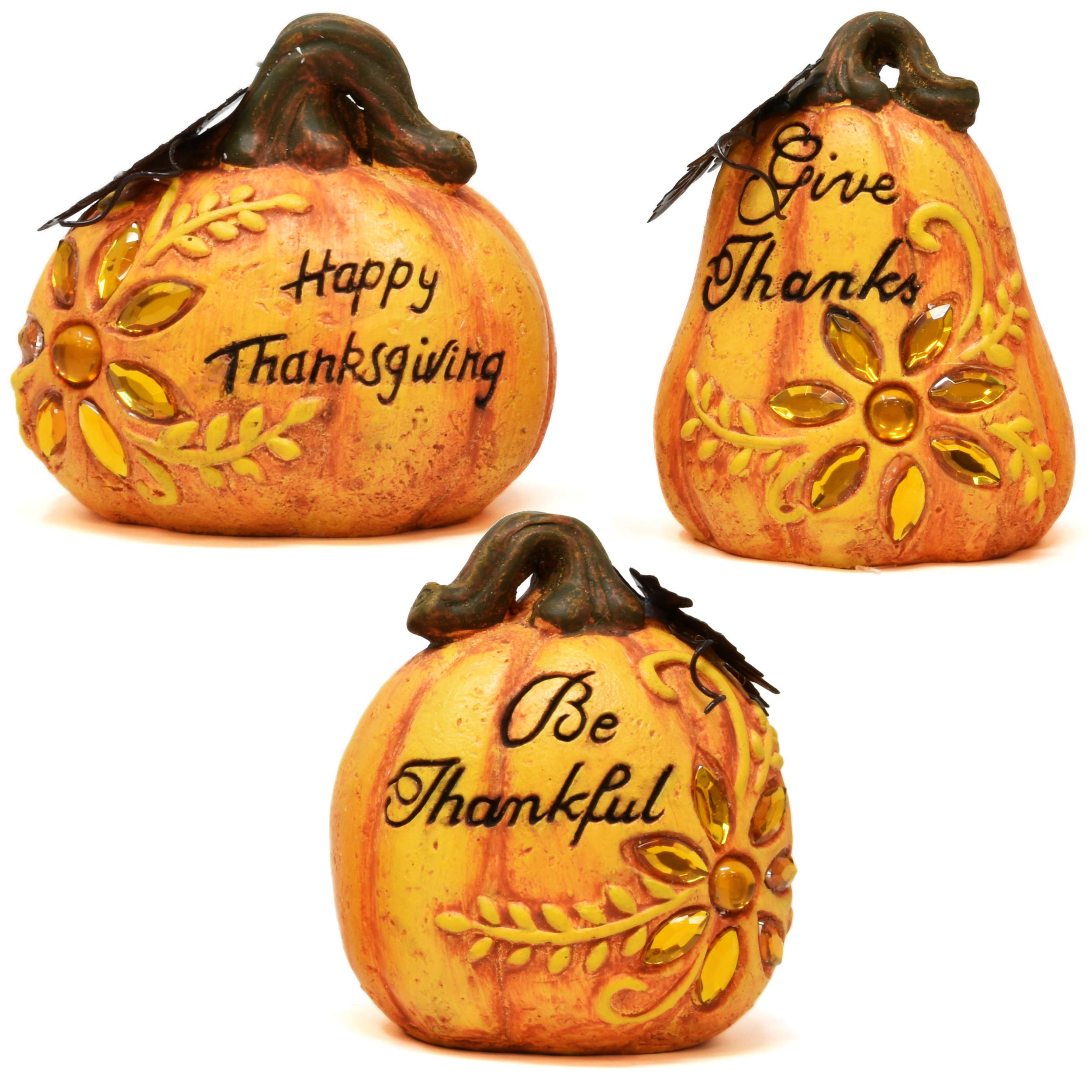 Gift Boutique Fall Harvest Pumpkin Decorations 3 Piece Set Inspirational Thanksgiving And Autumn Tabletop Home Decor Rustic Country Decorative Props Kitchen Living Room Buy Online In Cambodia Missing Category Value