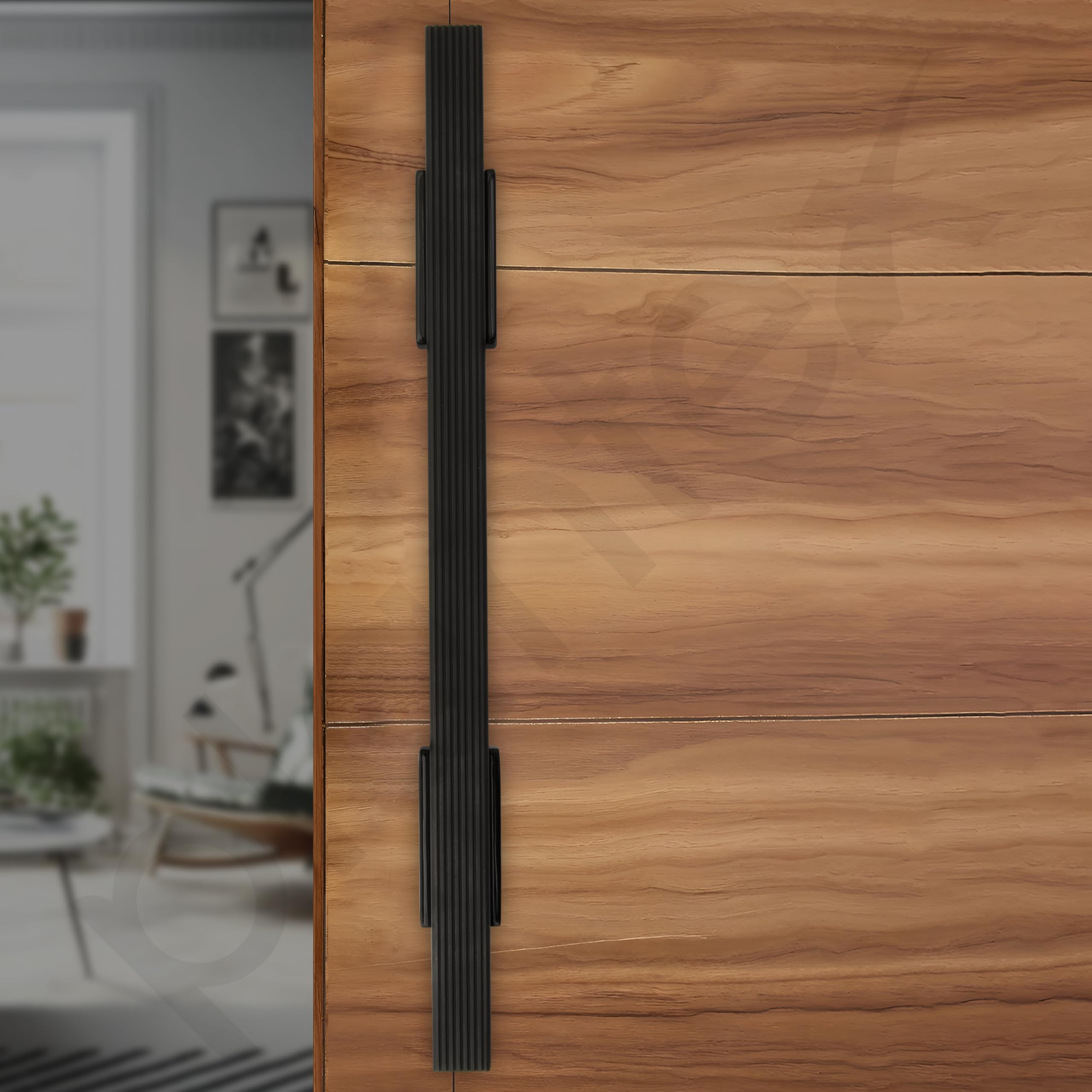 Plantex 17 Inch Main Door Handle for Wooden Doors - Pull-Push Handle Accessory (Pack of 1, Black) — Amazon image 7