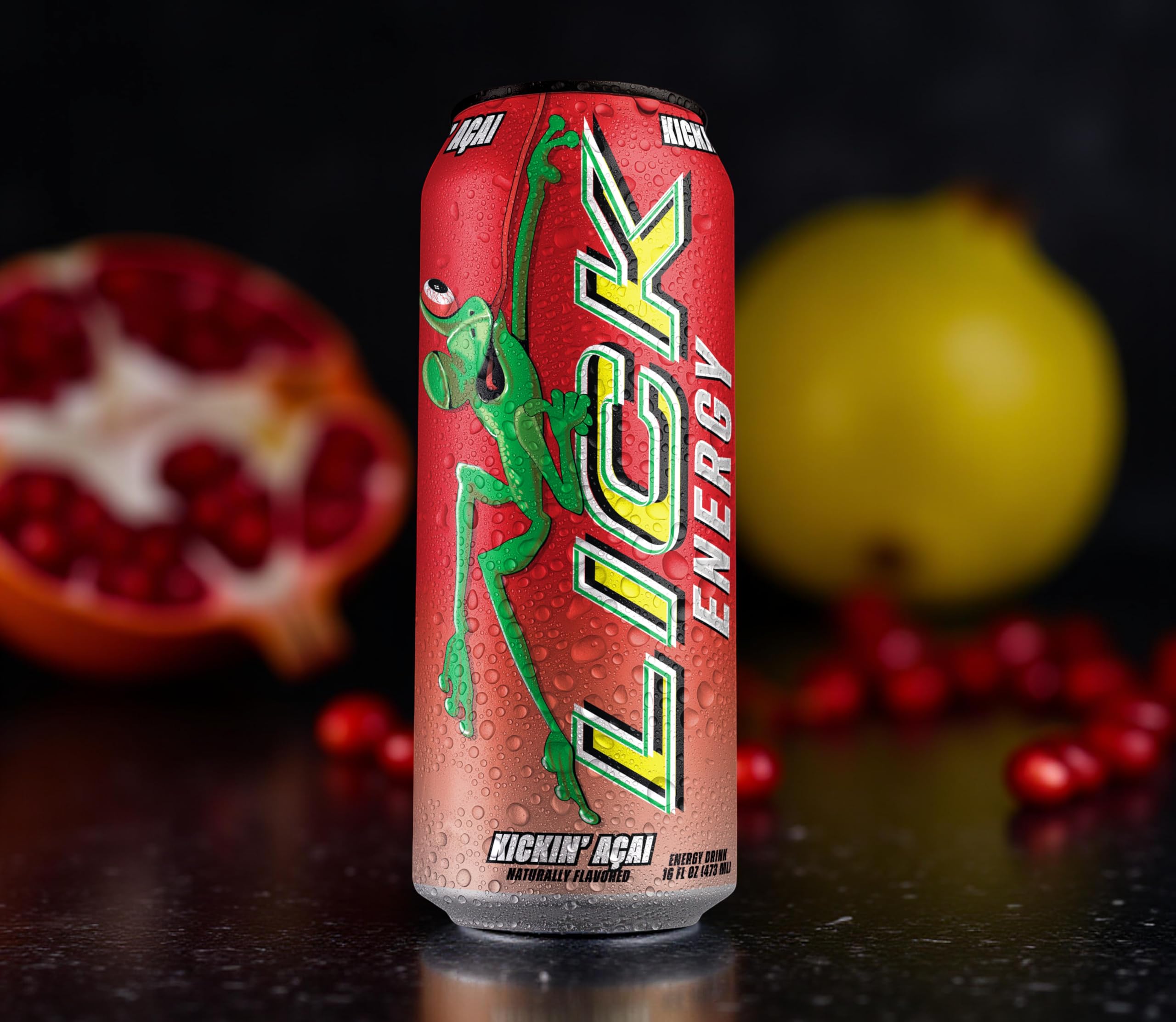 Amazon.com : LICK Energy Drink - Kickin' Acai, Zero Sugar, No