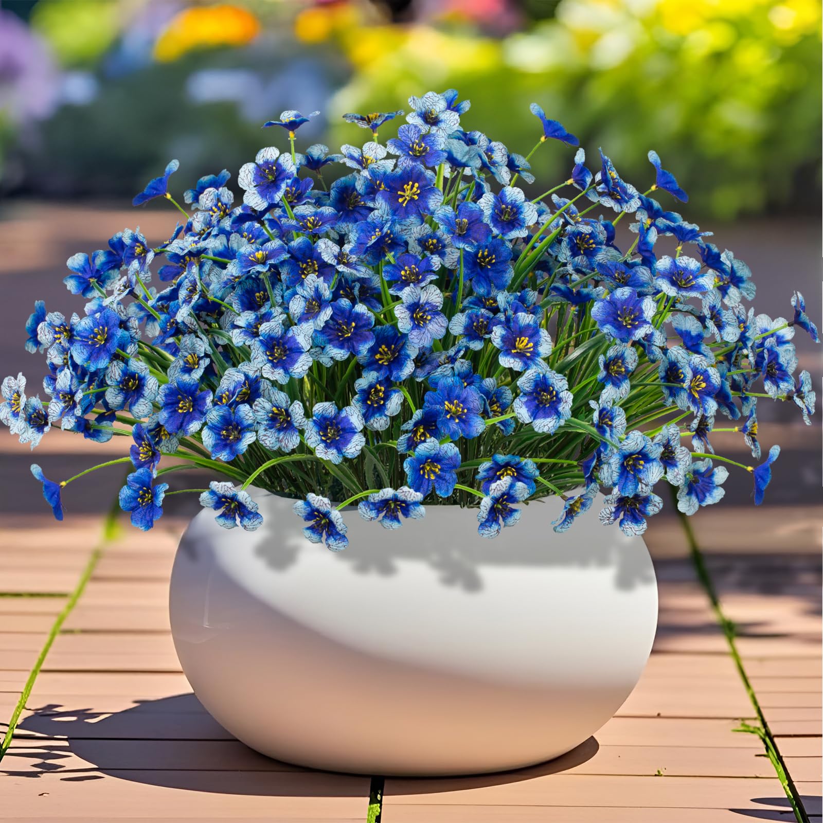 Amazon.com: Poolfind Outdoor Artificial Flowers 21 UV Resistant