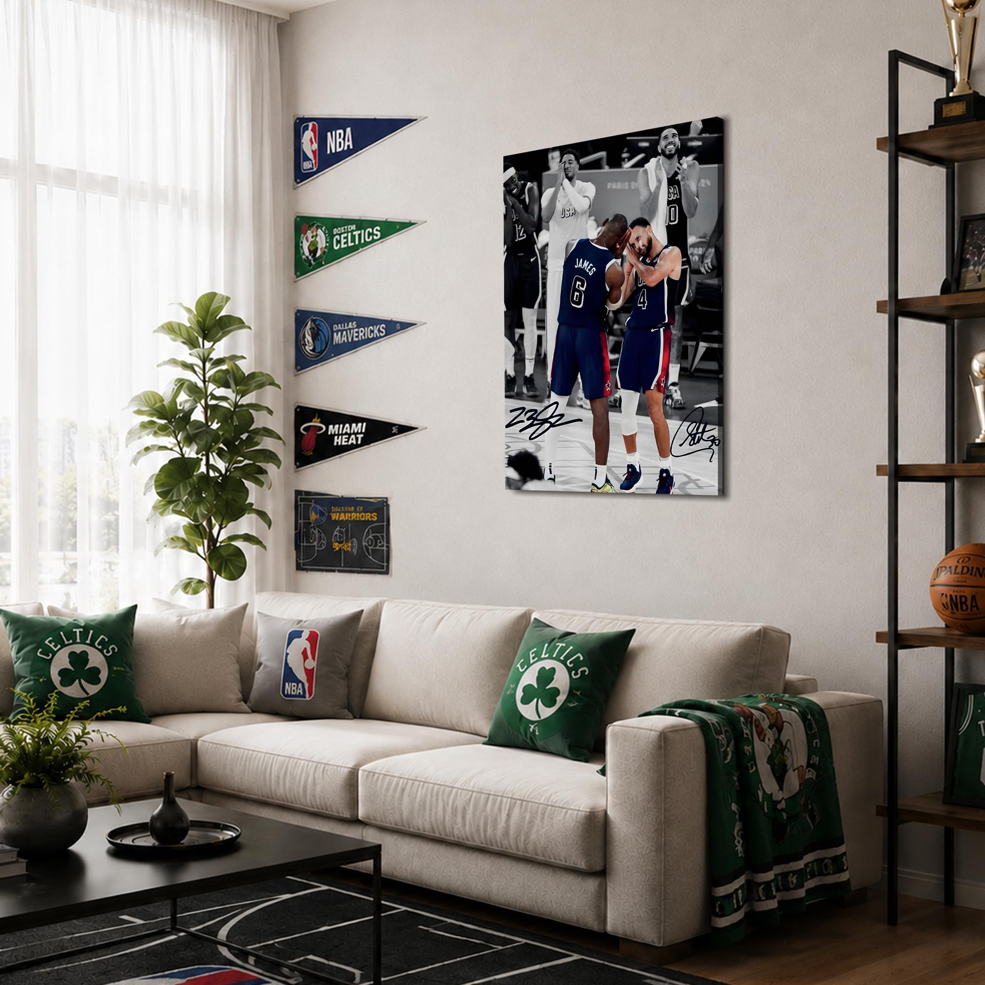 Amazon.co.jp: NBAキャンバスウォールアート装飾 - レブロンジェームズ