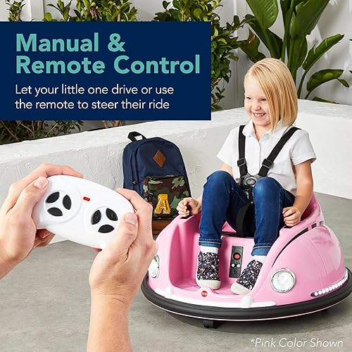 Miniatura 4 de Best Choice Products Coche eléctrico de parachoques Bumpin de 6 V, para niños de 1.5 a 6 años, control remoto para padres, giro de 360 grados,