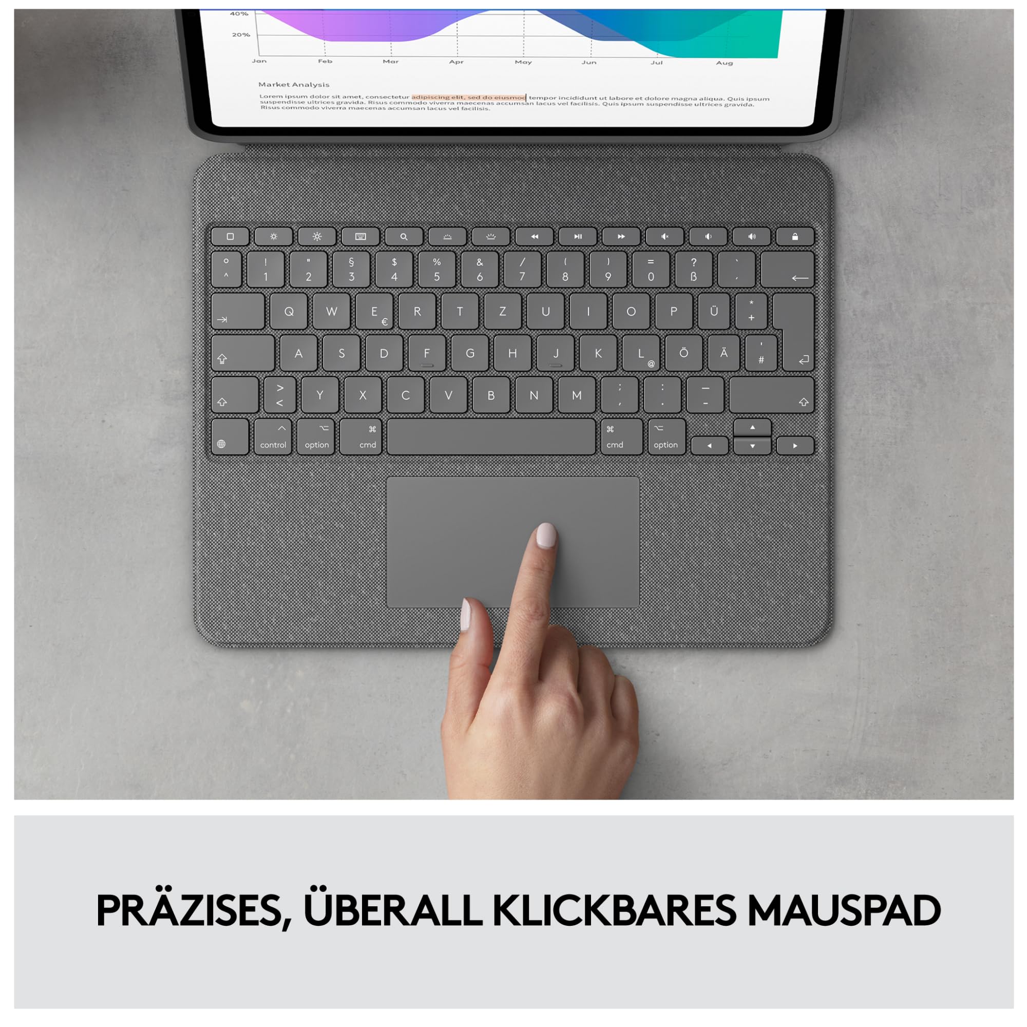 Logitech Combo Touch iPad Pro 12.9-inch (5th, 6th gen - 2021, 2022