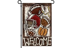 Auburn Garden Flag - Fall Football Pumpkin Garden Flag 12x18in Double-Sided Outside,...