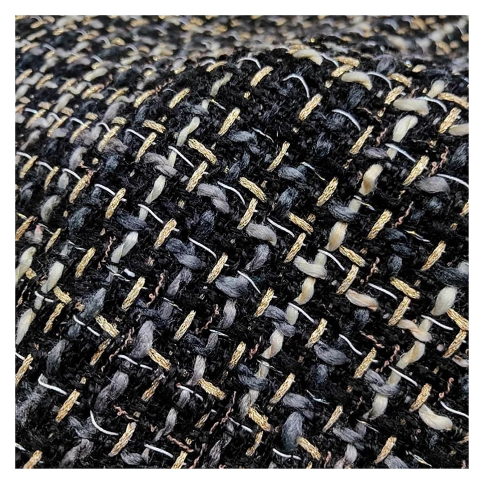 tkanina tweedowa, Zielona różowa przędza kratowa barwiona pleciona tkanina tweedowa, 145x100cm, szycie DIY(Color3)