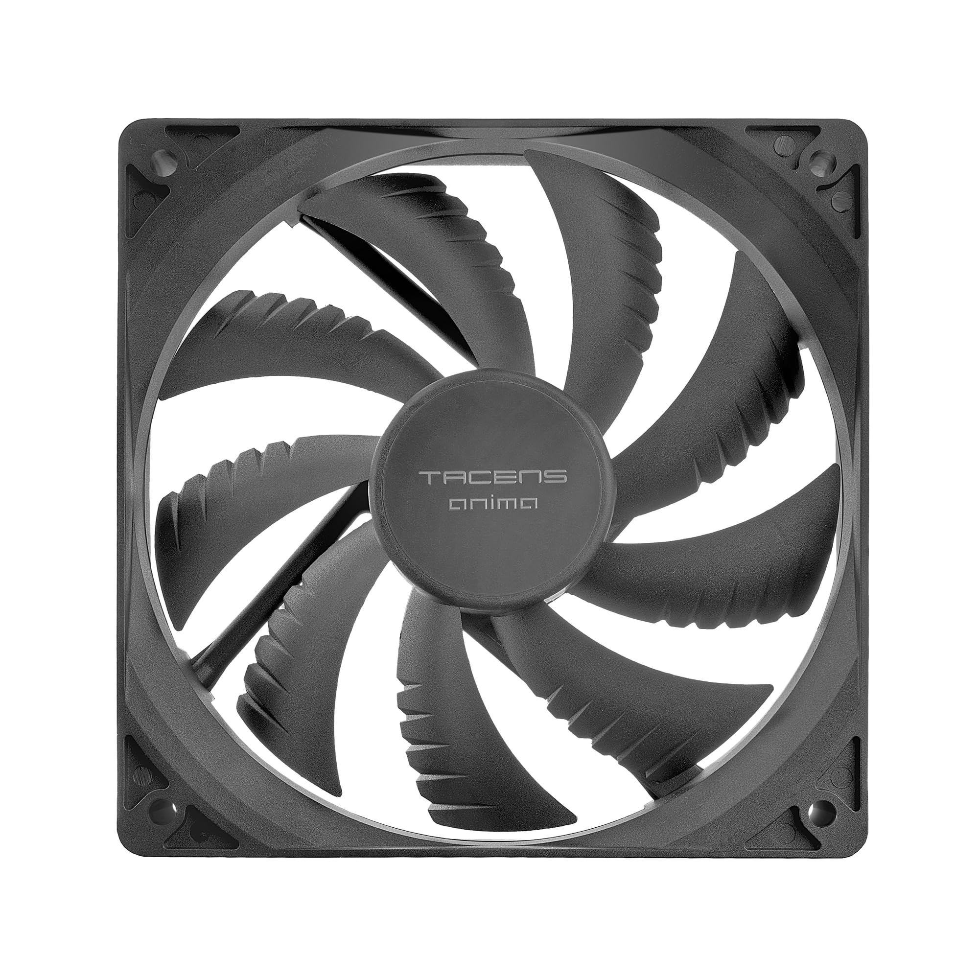 Tacens Anima AF12X2, Kit 2x Ventole 120mm, Funzionamento Ultra Silenzioso, Cuscinetti FLUXUS, Flusso d’Aria Ottimizzato, Struttura Rinforzata Anti-Vibrazione, Prestazioni Termiche Efficienti, Nero