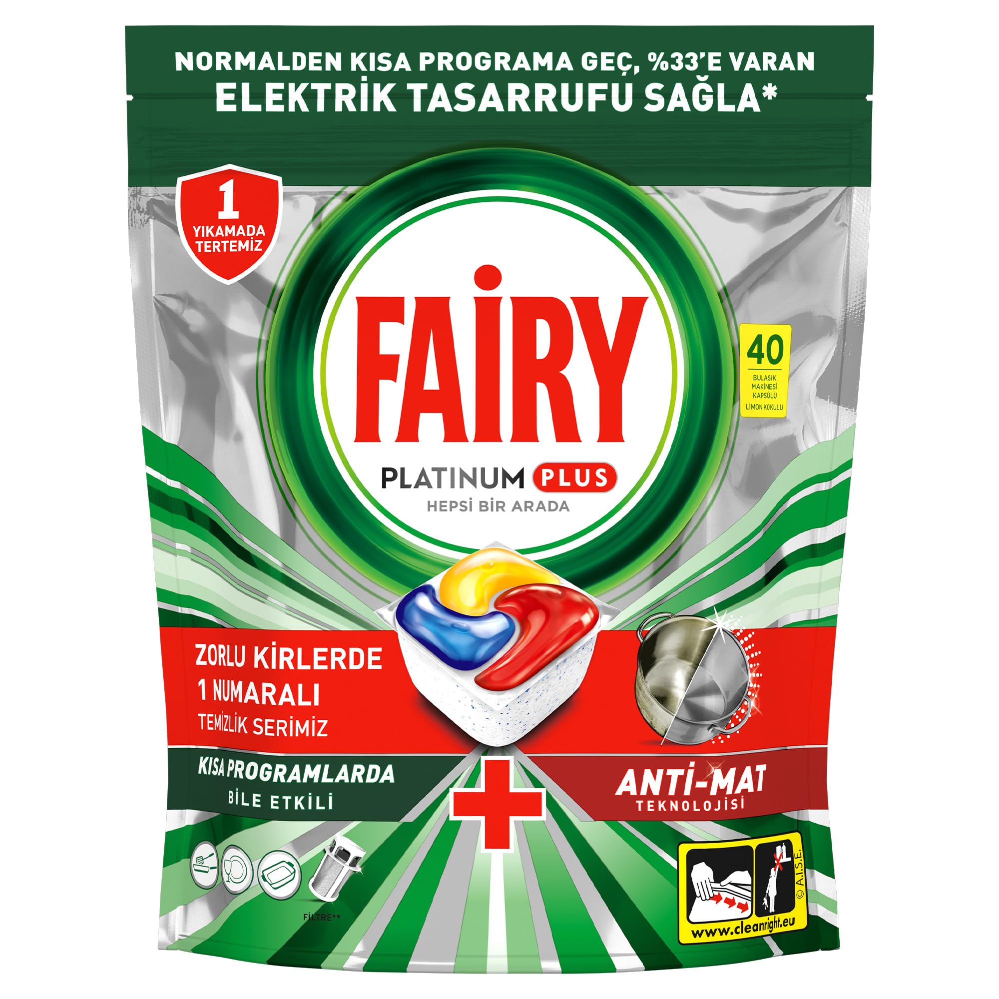 Fairy Platinum Plus All In One Dishwasher Tablets/Capsule Lemon 40s (B07P7CG14H) Amazon Price History, Amazon Price Tracker