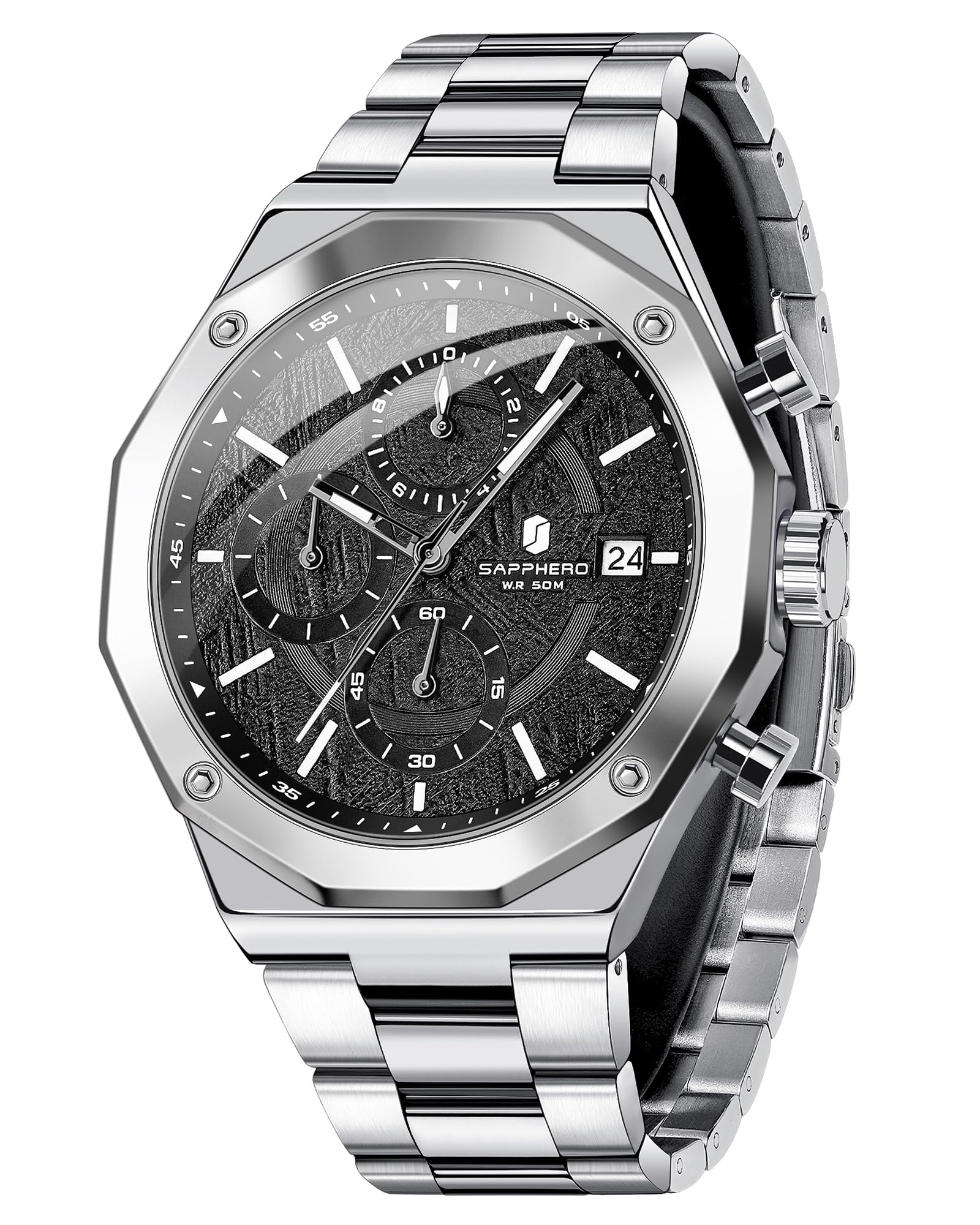 BENYAR BY Herrenuhr Uhren Herren Wasserdicht Herrenuhren Chronograph männer Armbanduhr für Herren Gold/Silber/Blau/Schwarz Eleganz Lederarmband/Edelstahl Quarz Geburtstags/Weihnachts