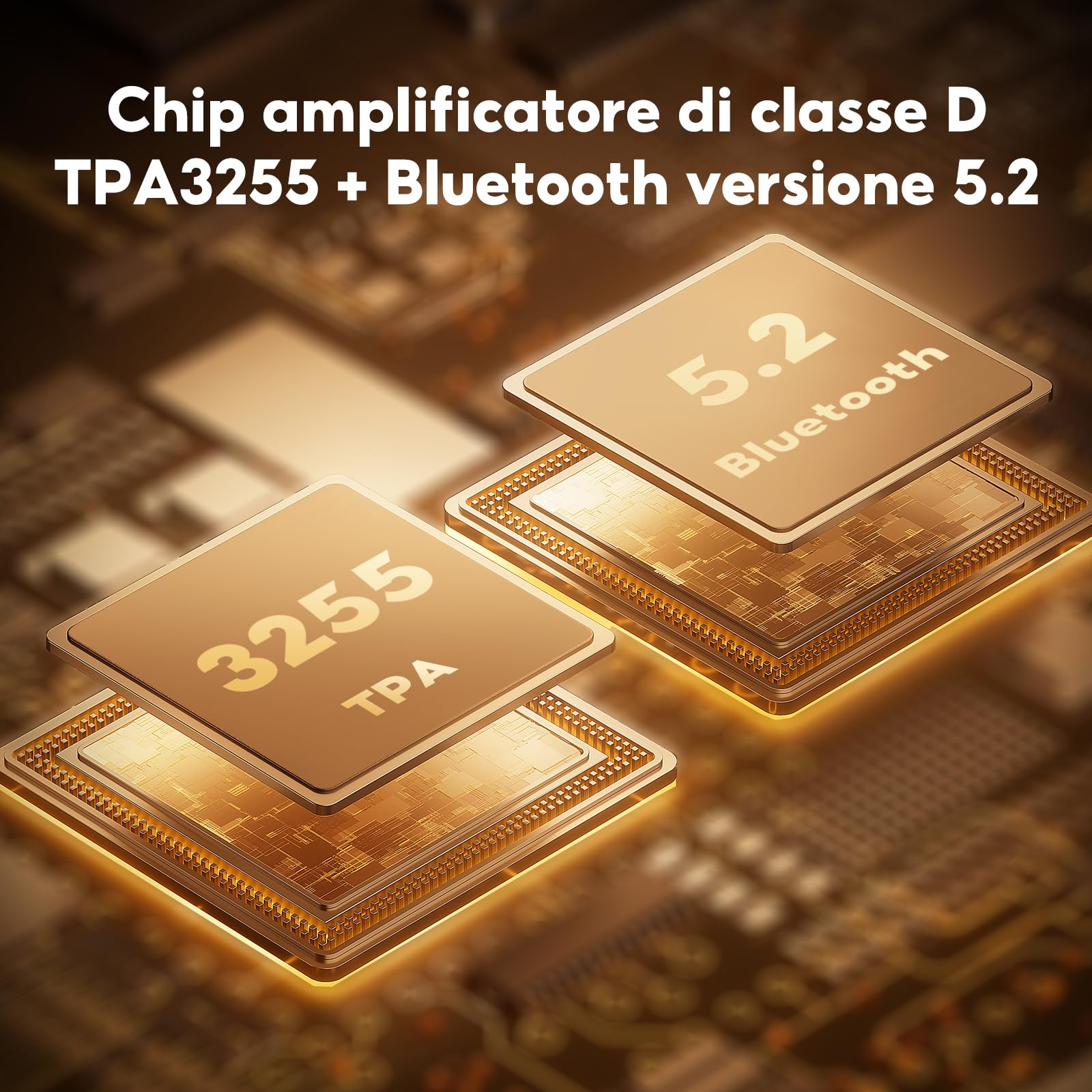 AIYIMA A07PRO TPA3255 - Amplificatore audio 2.0/2.1 canali, 300 W x 2 Classe D Hi-Fi Stereo Amplificatore QCC304X Bluetooth 5.2 con regolazione di altezza e bassi