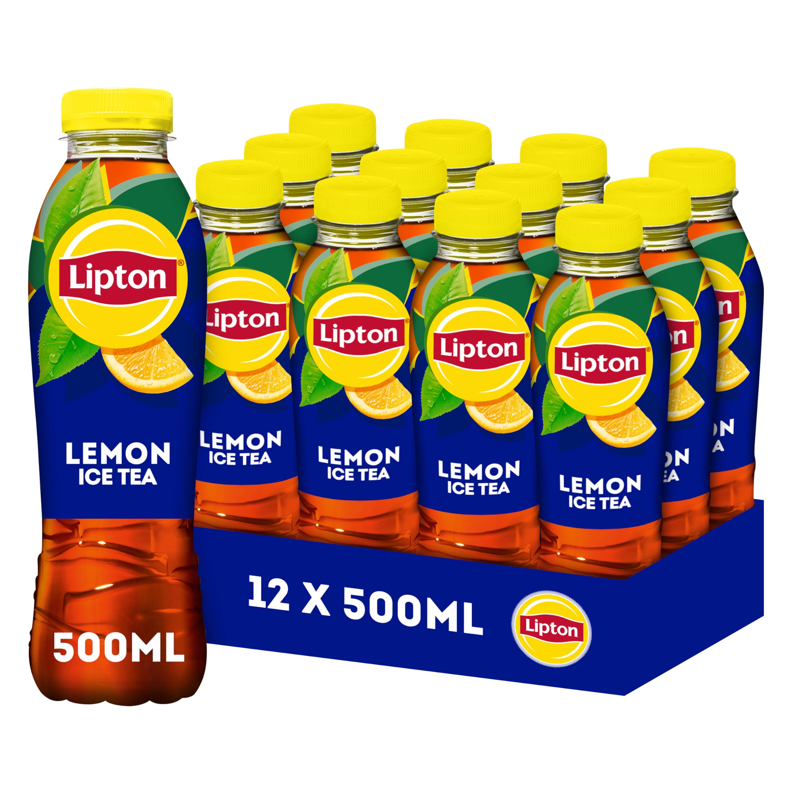 Lipton Lemon Ice Tea, een heerlijk verfrissende ijsthee - 12 x 500 ml - Voordeelverpakking