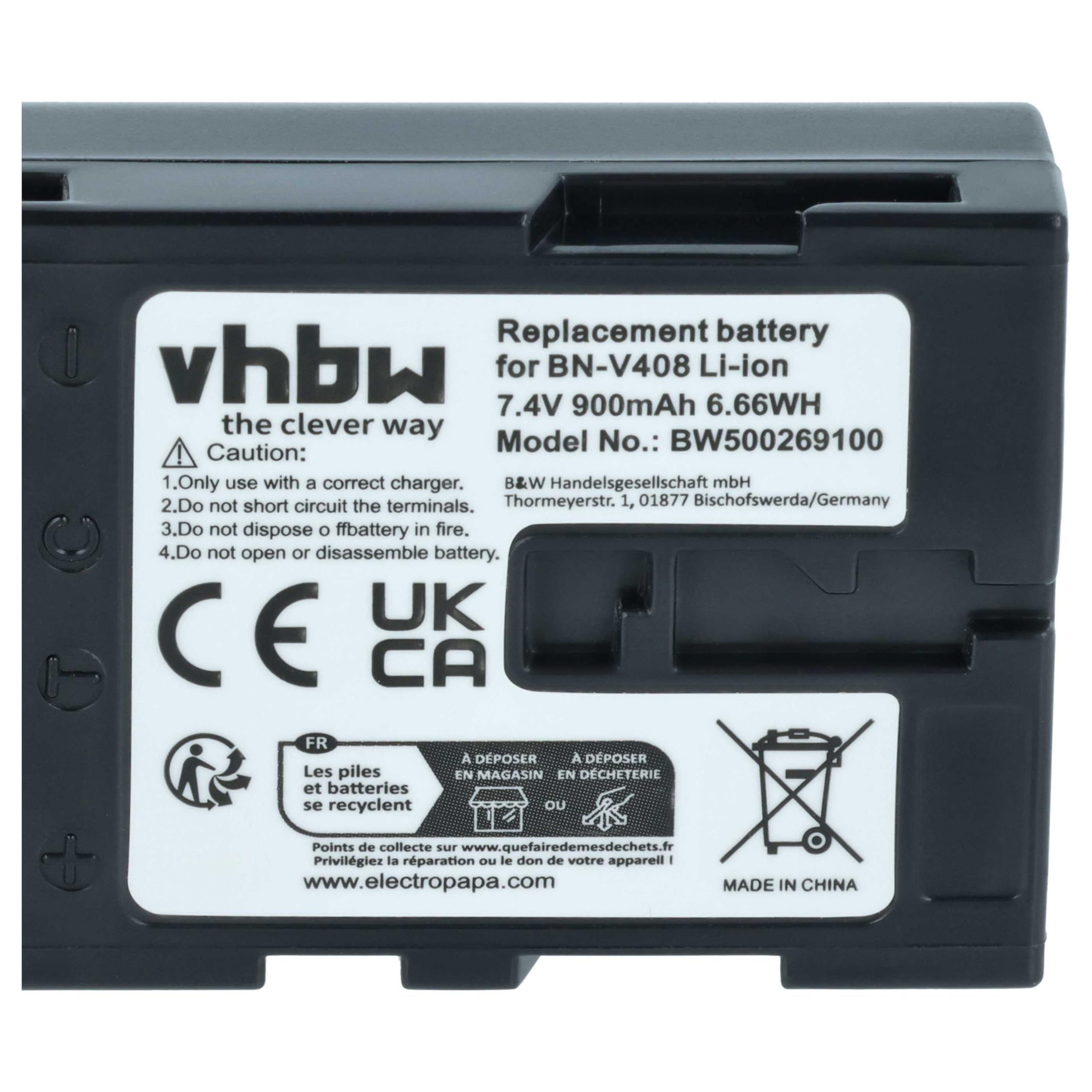 vhbw 3X Batterie Remplacement pour JVC BN-V416