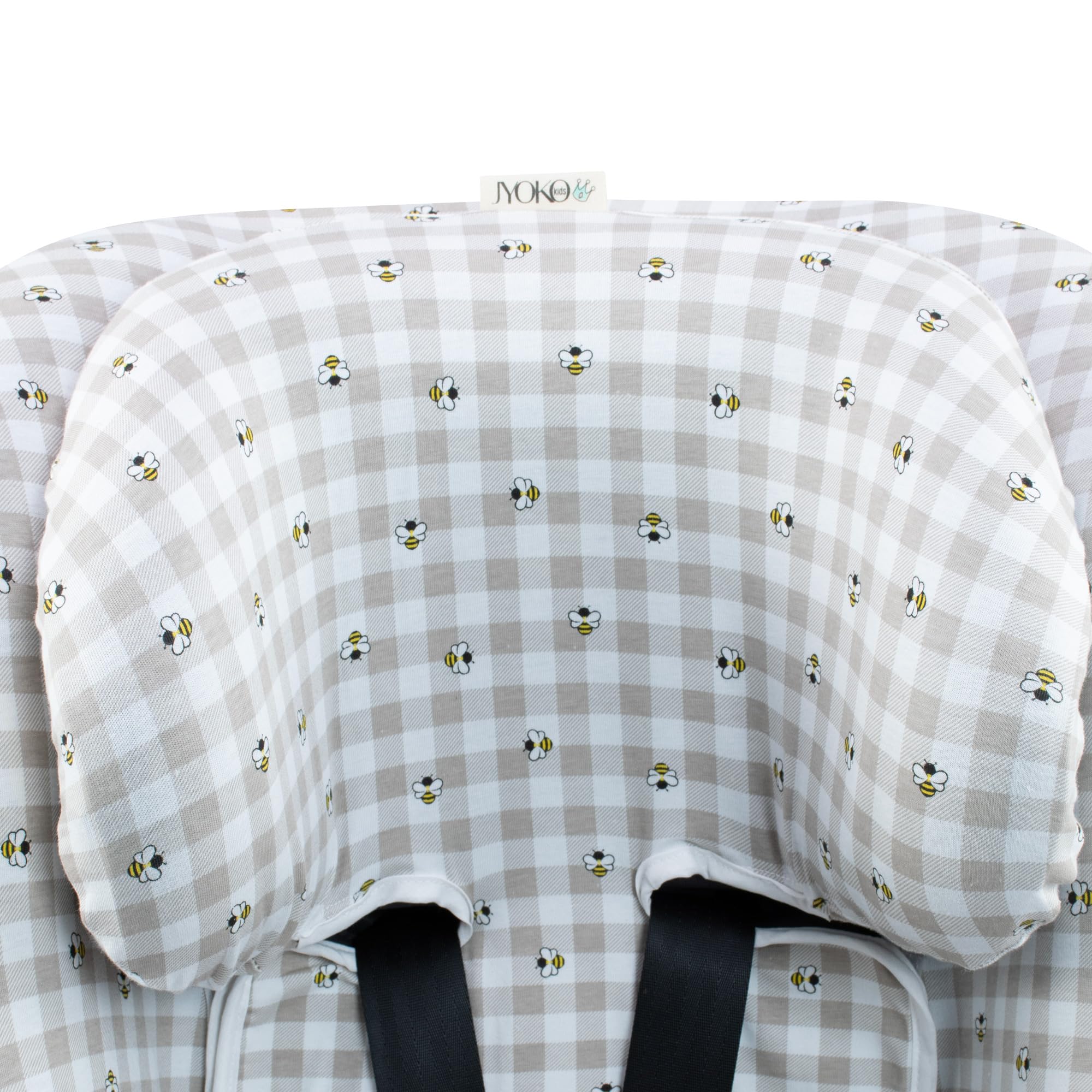 JYOKO Kids Funda de algodón Compatible con Joie Spin 360 y Nuna Rebl (Picnic Vichy)