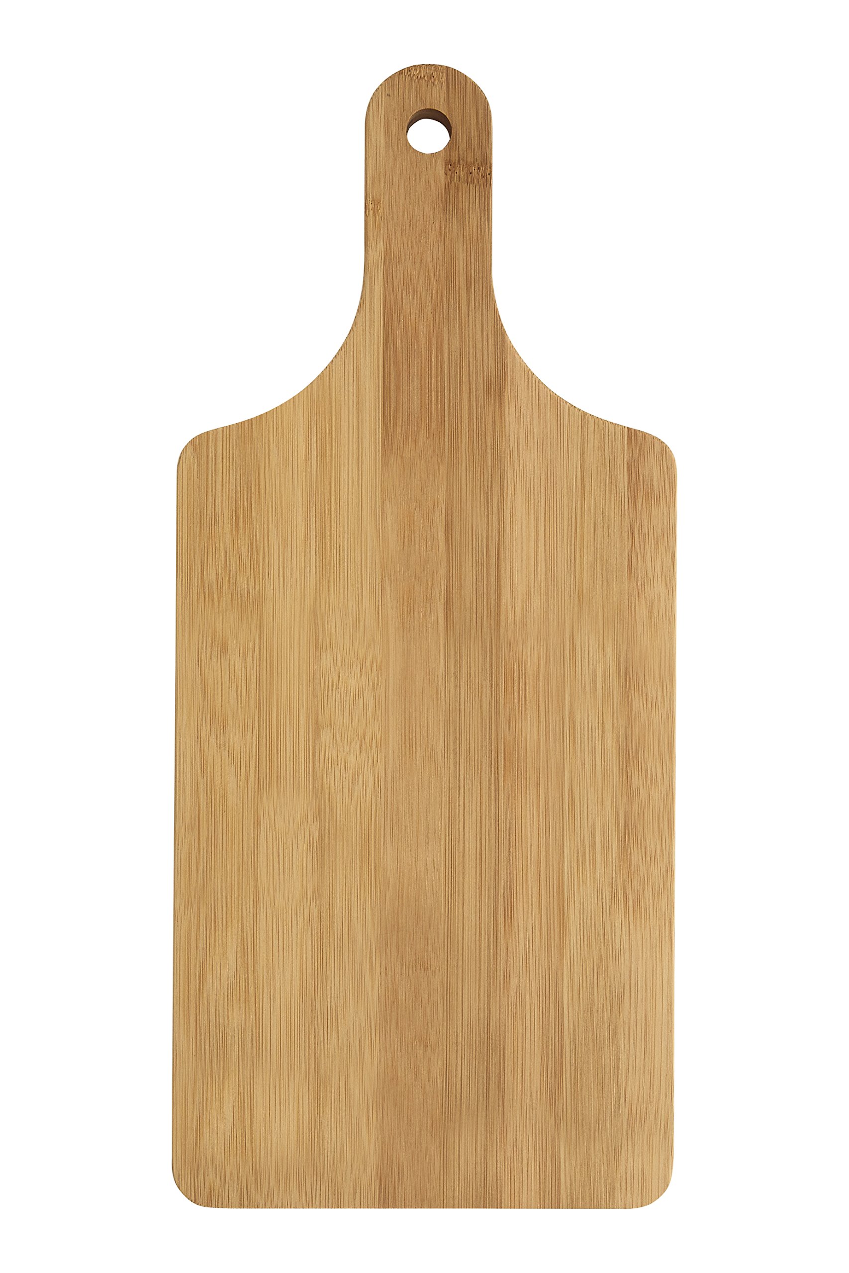 Premier Housewares Bamboo Medium Paddle Chopping and Serving Board - Natural - Durable - Eco-Friendly