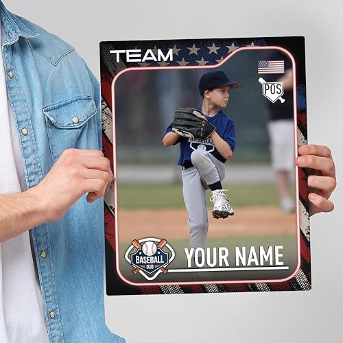 CRYPTONITE Tarjeta de béisbol de tamaño real personalizada Ultimate Team | Famoso videojuego de béisbol | Múltiples opciones de tamaño