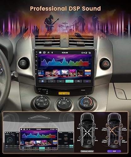 Miniatura 8 de Radio de coche Android 13 2G + 64G para Toyota RAV4 2007-2011, Rimoody Car Stereo Wireless CarPlay Android Auto navegación GPS WiFi Mirror Link 9