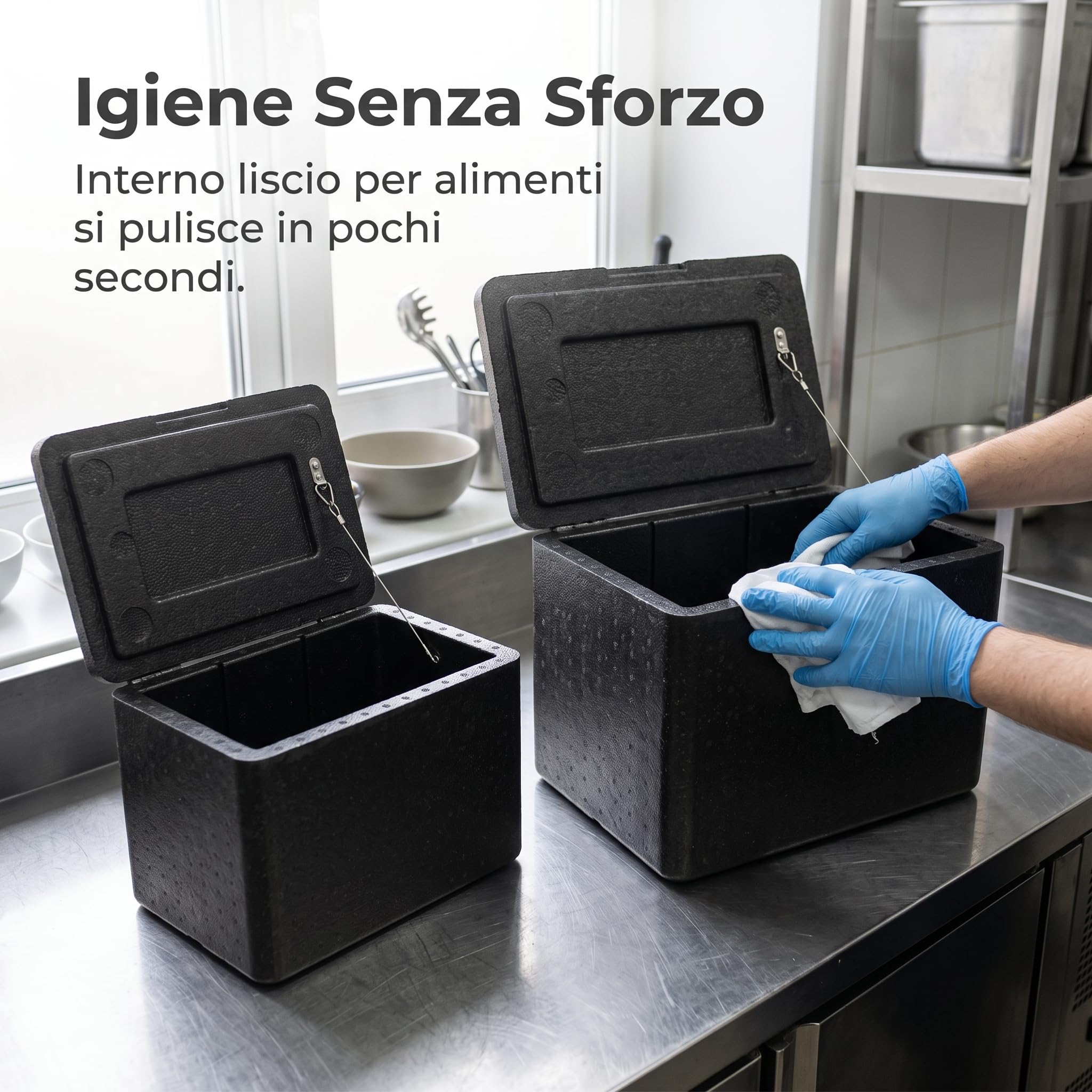 Box Termico per Servizio Catering | Contenitore Isolante per Alimenti Freddi | per asporto