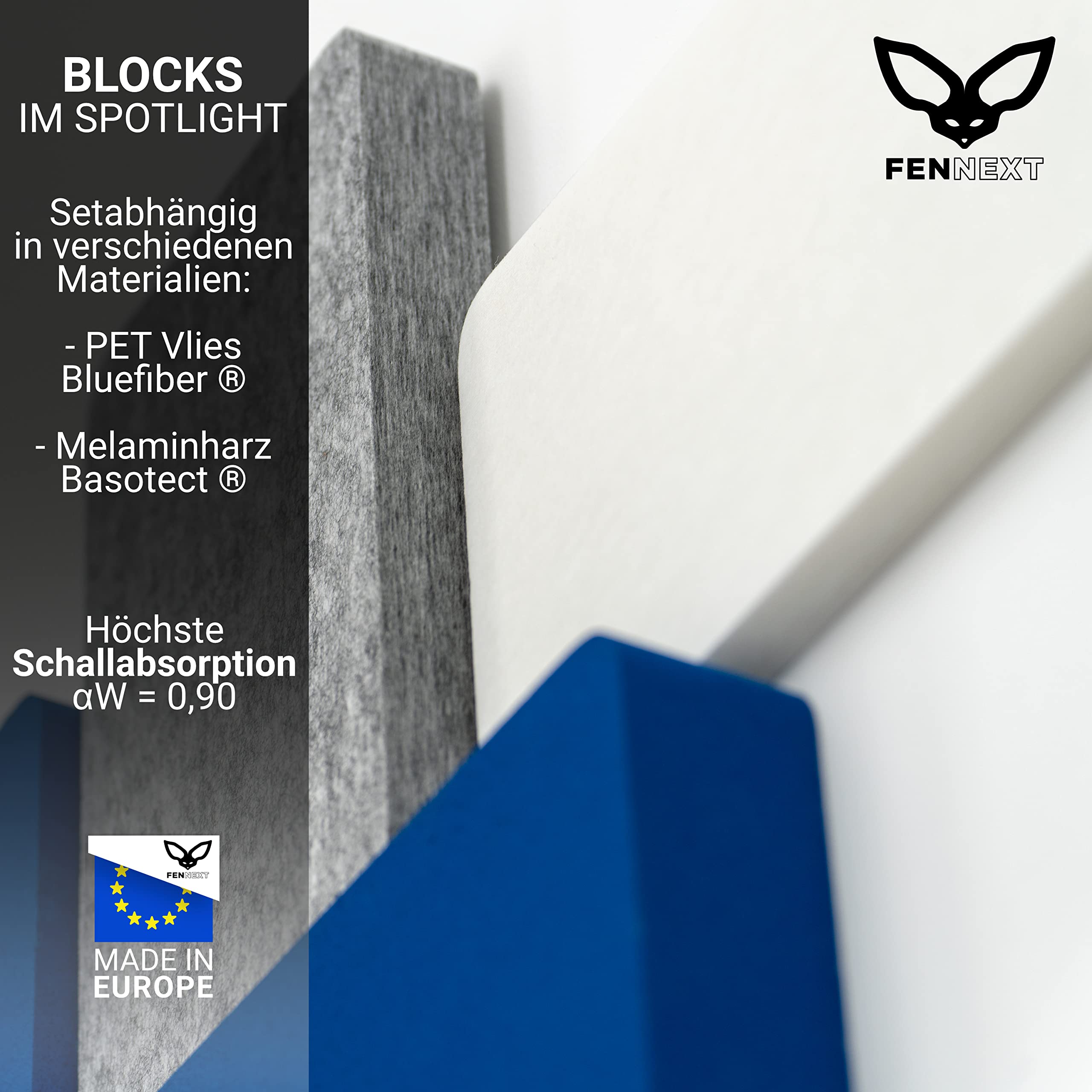 Schallabsorber Wand Paneele [6 Stk.] für spürbar reduzierte Geräusche I Modernes Akustikbild u.a. als Schallakustik Decke I Unbedenkliche Akustikpaneele hergestellt in der EU I 3D Panels