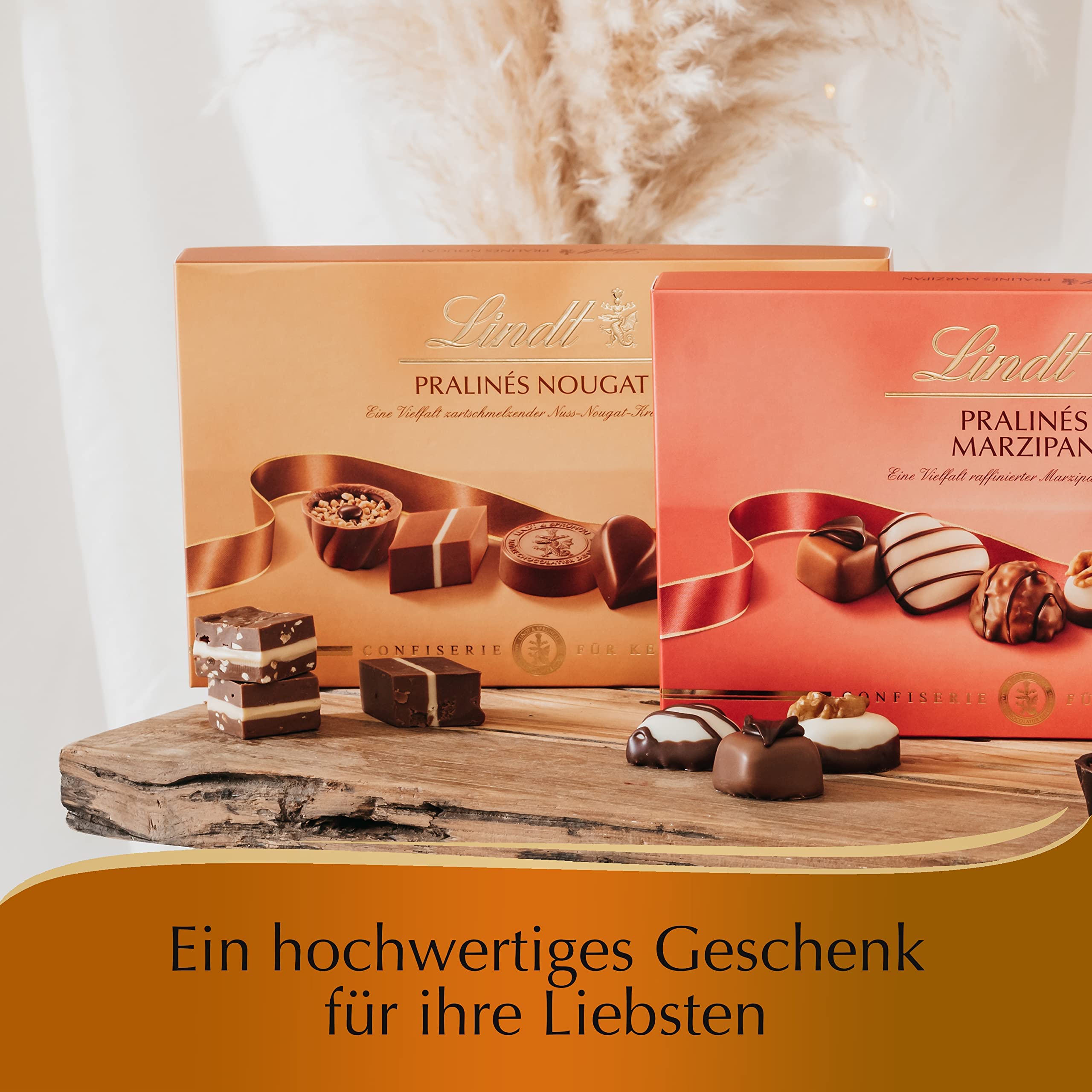 Lindt Schokolade - Pralinen Für Kenner Nougat | 2 x 200 g | Pralinés-Schachtel mit 20 feinen, zartschmelzenden Nuss-Nougat Kreationen in 10 Sorten | Pralinengeschenk | Schokoladengeschenk