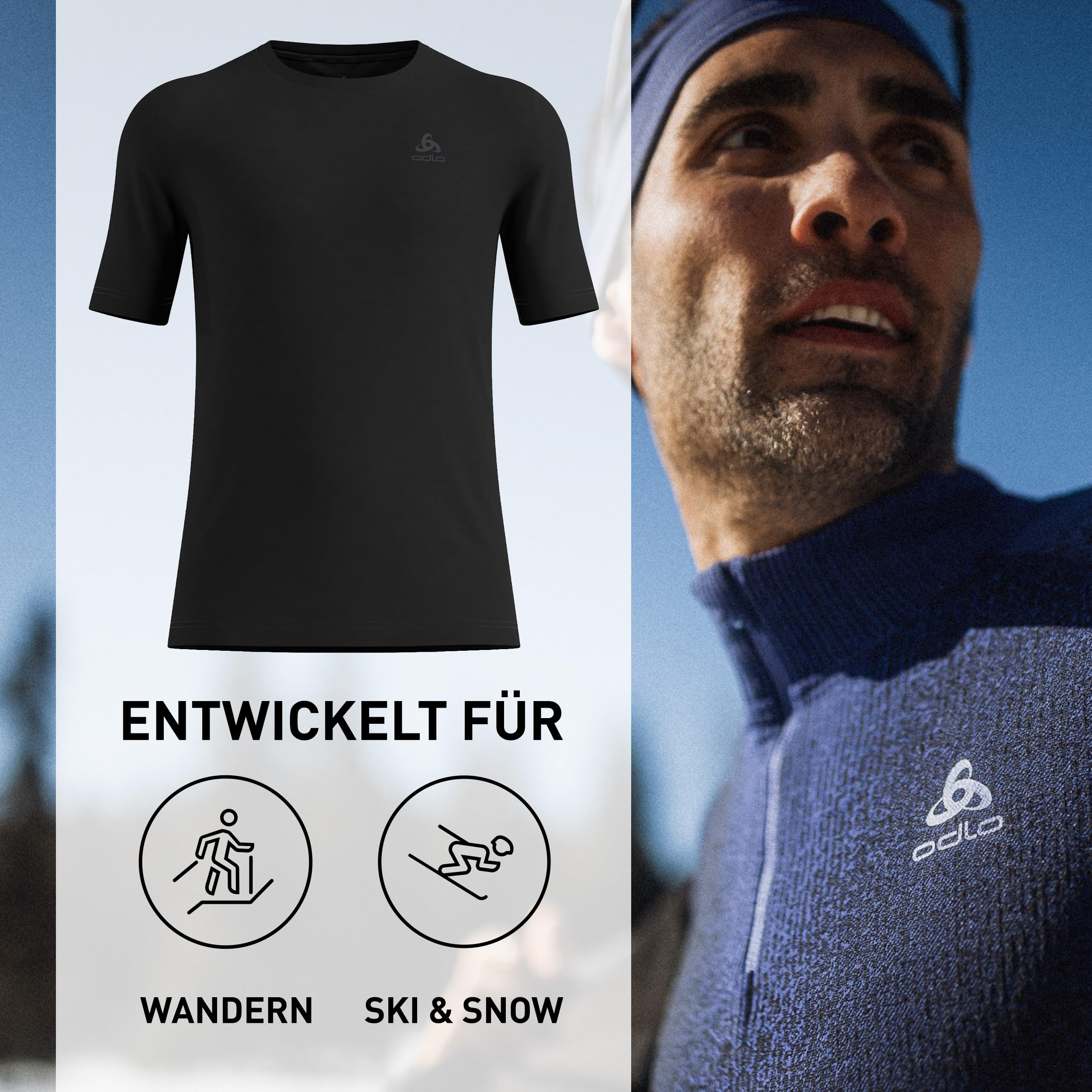 Odlo Thermounterwäsche Kinder Active X-Warm | Sportunterwäsche für Mädchen und Jungen | Langarm-Thermoshirt