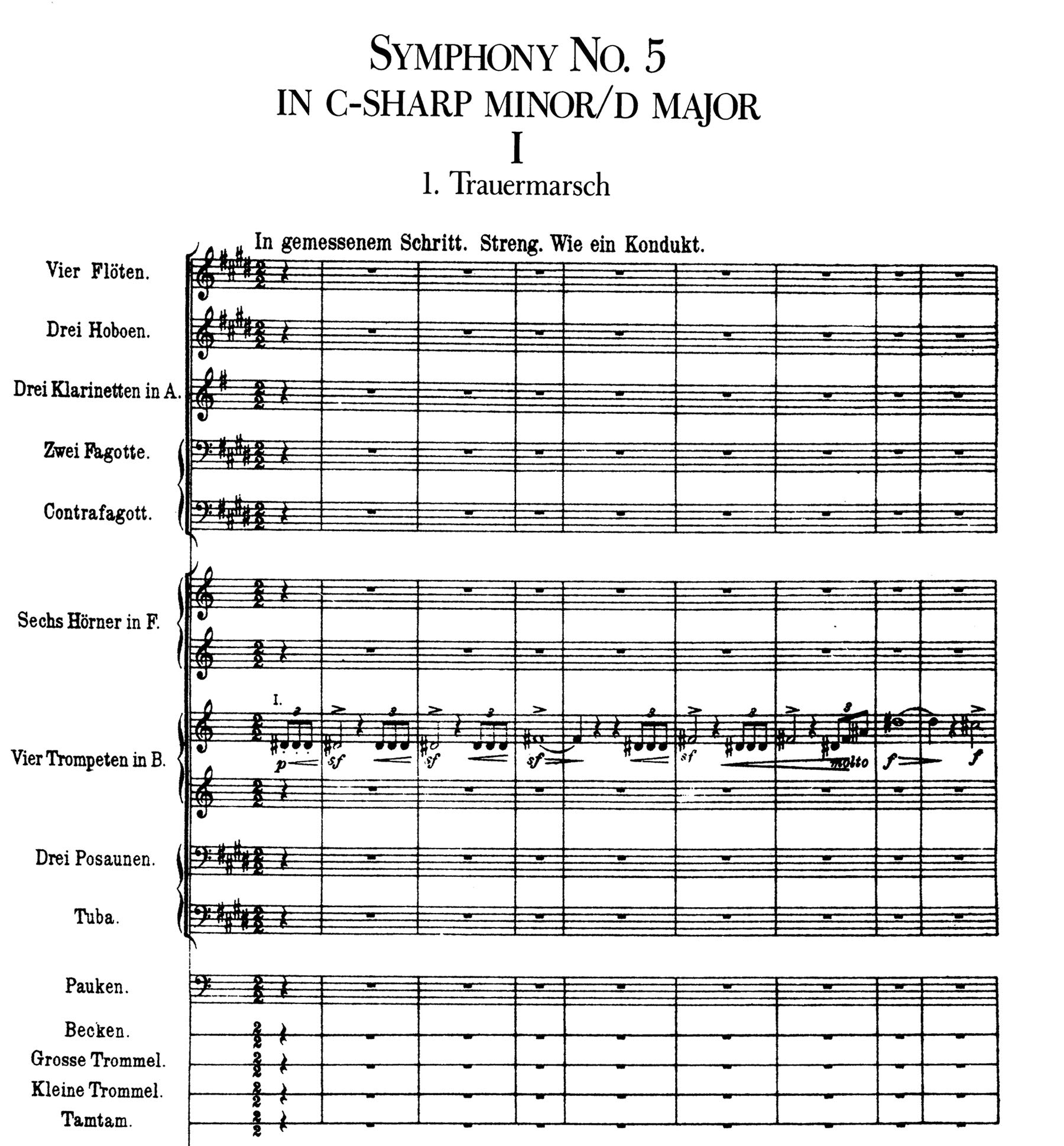 Gustav mahler: symphonies nos. 5 and 6 (full score) (Dover Orchestral Music Scores)