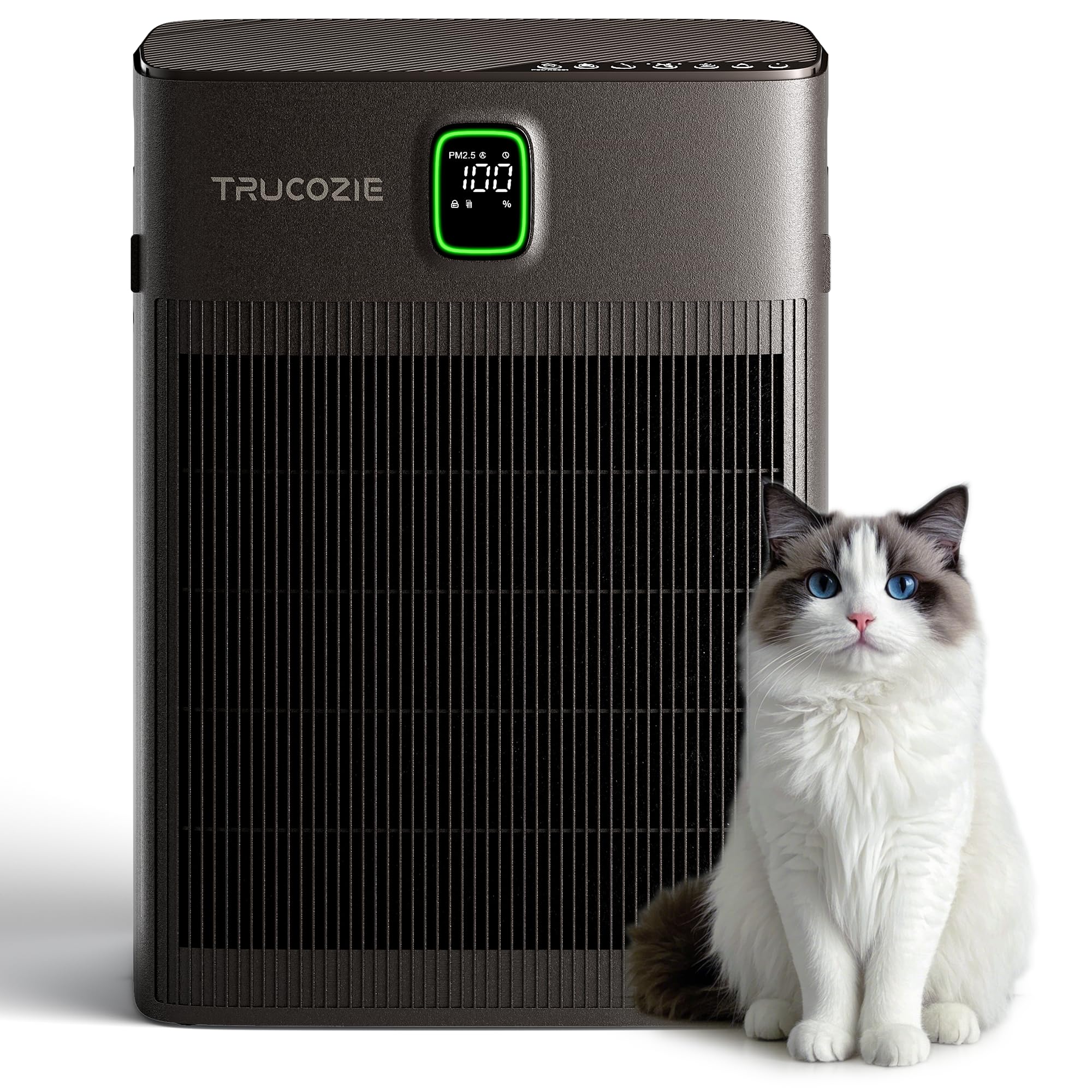 T554 Air Purifier for Home Up to 2000 Ft² in 1 Hr with Washable Pre-Filter, Air Purifier for Home Pets with PM 2.5 Air Quality Display, Sleep Mode for Allergies, Dust, Smoke, Grayish Brown