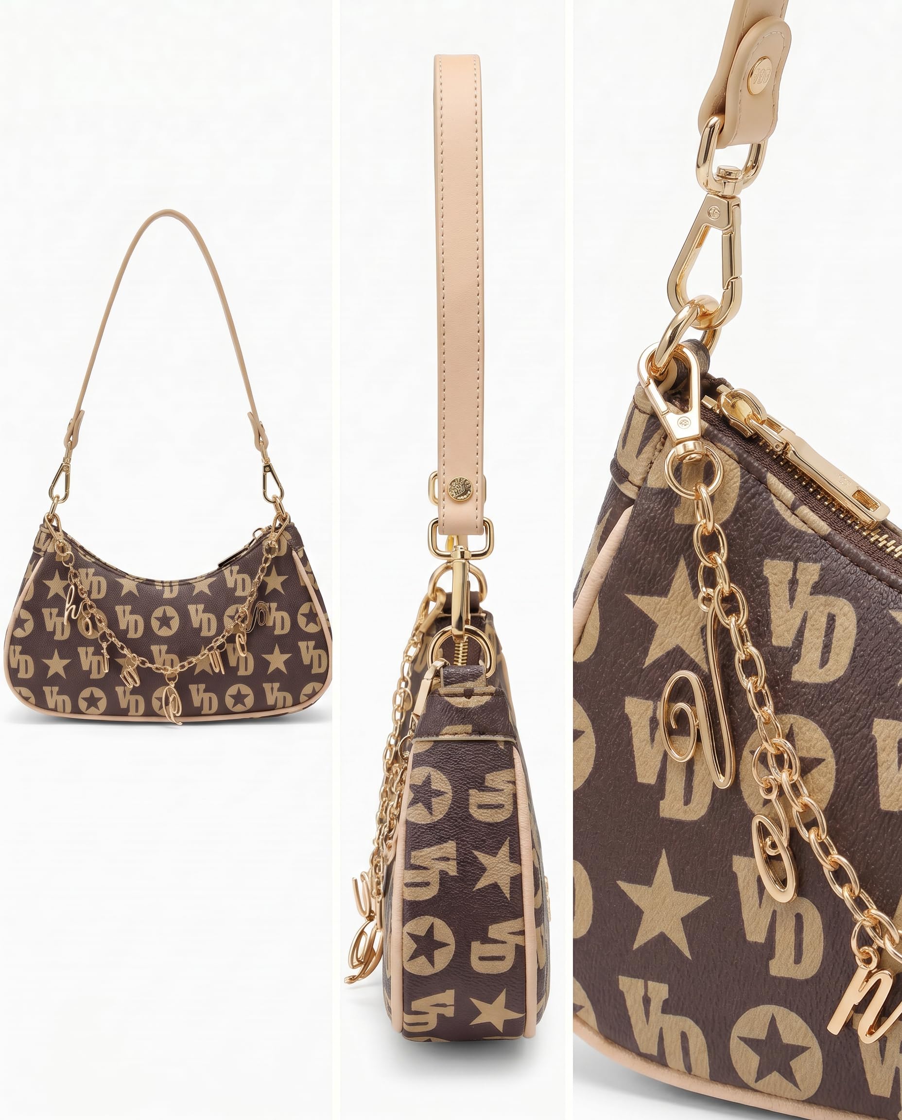 Von Dutch Borsa a tracolla, borsa a tracolla da donna con stampa logo