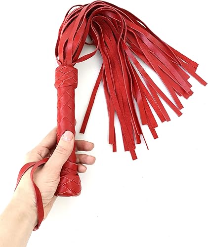 Miniatura 45 de Látigo de caballo suave hecho a mano, herramientas de cuero genuino de 19.7 y 27.6 pulgadas, esencial para entrenamiento y equitación ecuestre