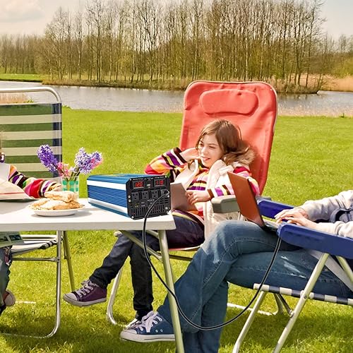 Miniatura 5 de Yinleader Inversor de corriente de onda sinusoidal pura de 4000 W, 12 V CC a CA 110 V-120 V, convertidor para vehículo familiar, RV, camión, sistema