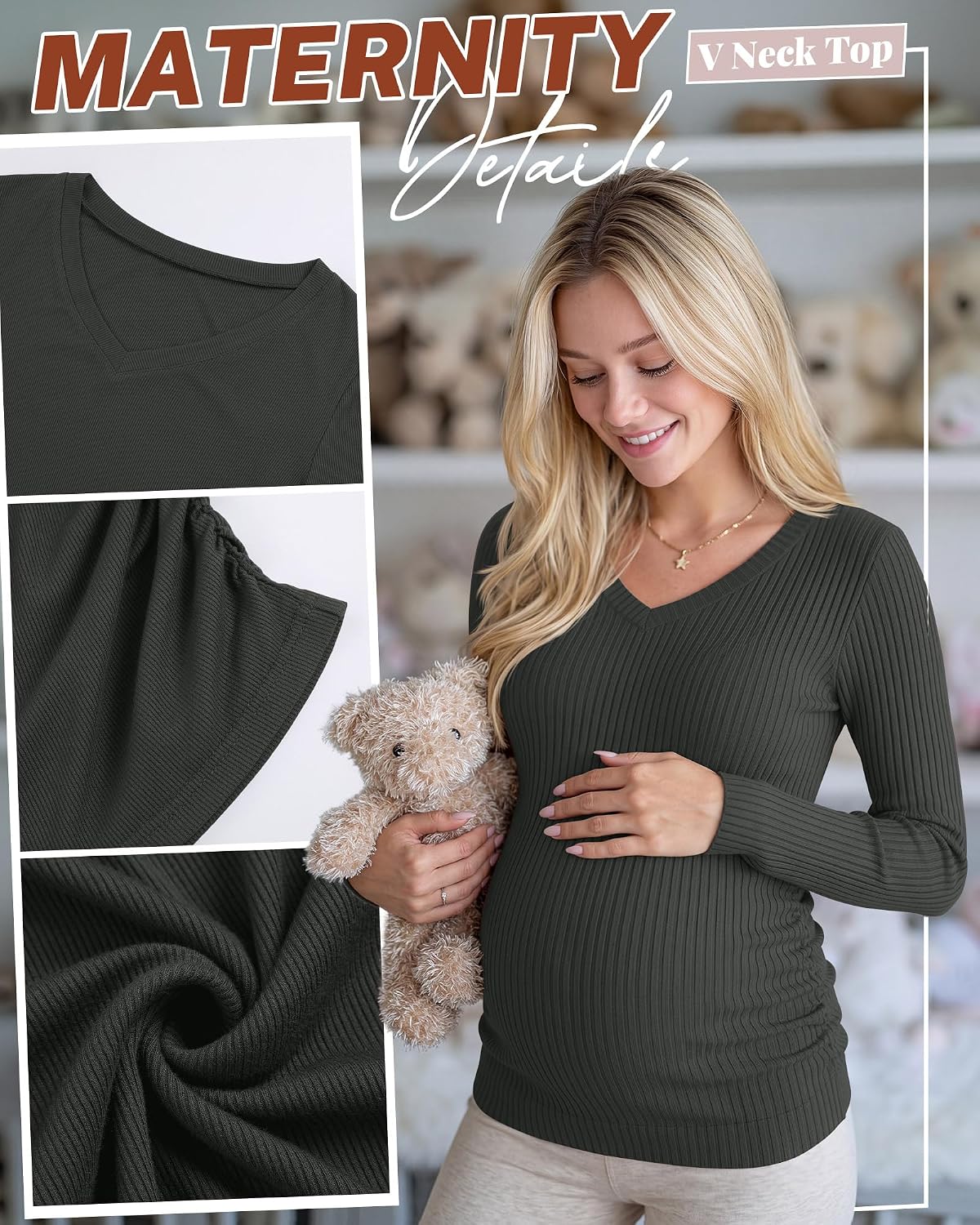 4 Pack Women's Maternity Shirts