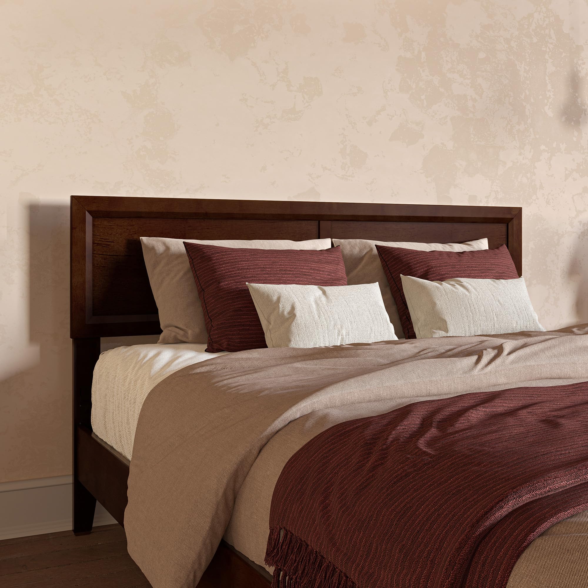 Condition photo showing New/Like New for afi, sophia queen solid wood headboard, walnut