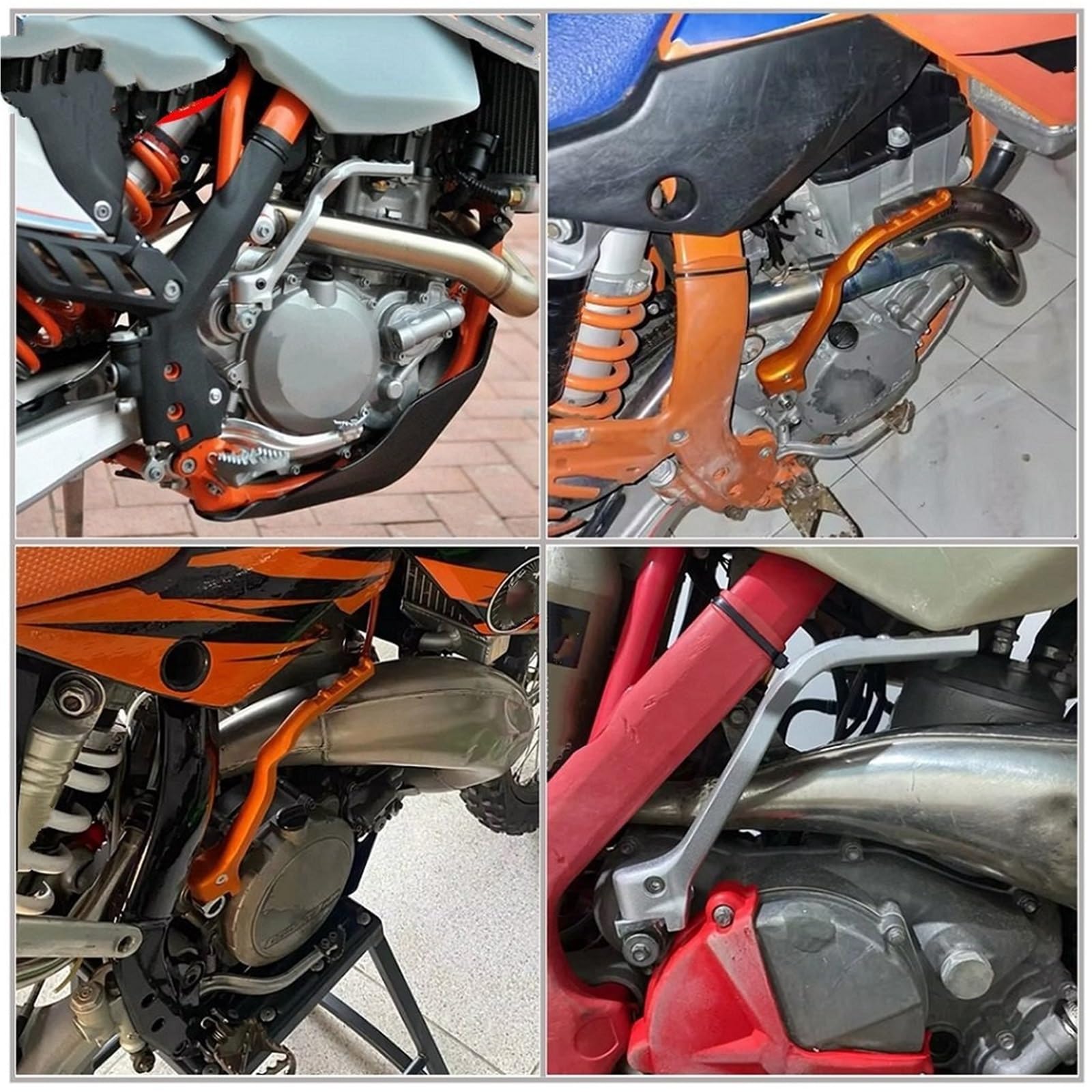 Pedivella Accensione Moto Adatto per KTM 300EXC 250 350 400 450 500 525 530 EXC EXC-F XC XCF XCW XCW-F SX SX-F 1998-2019 Pedale di avviamento a pedale(503 Gray)