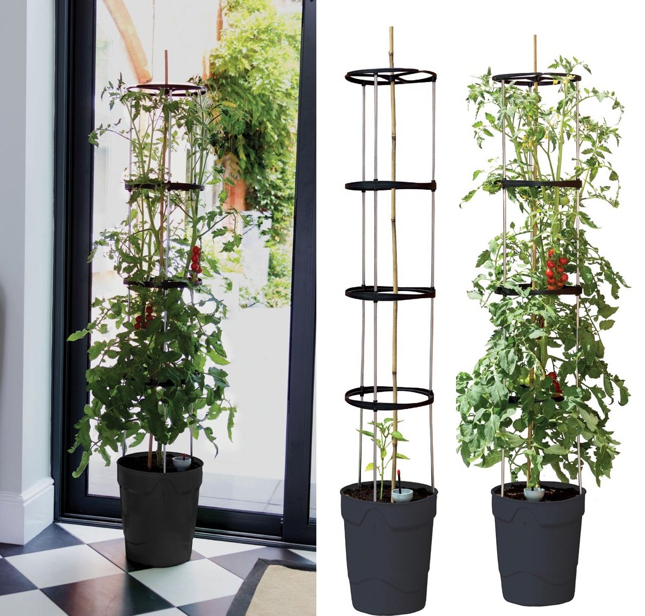 Auto Riego Grow Pot Torre en color gris por Garland